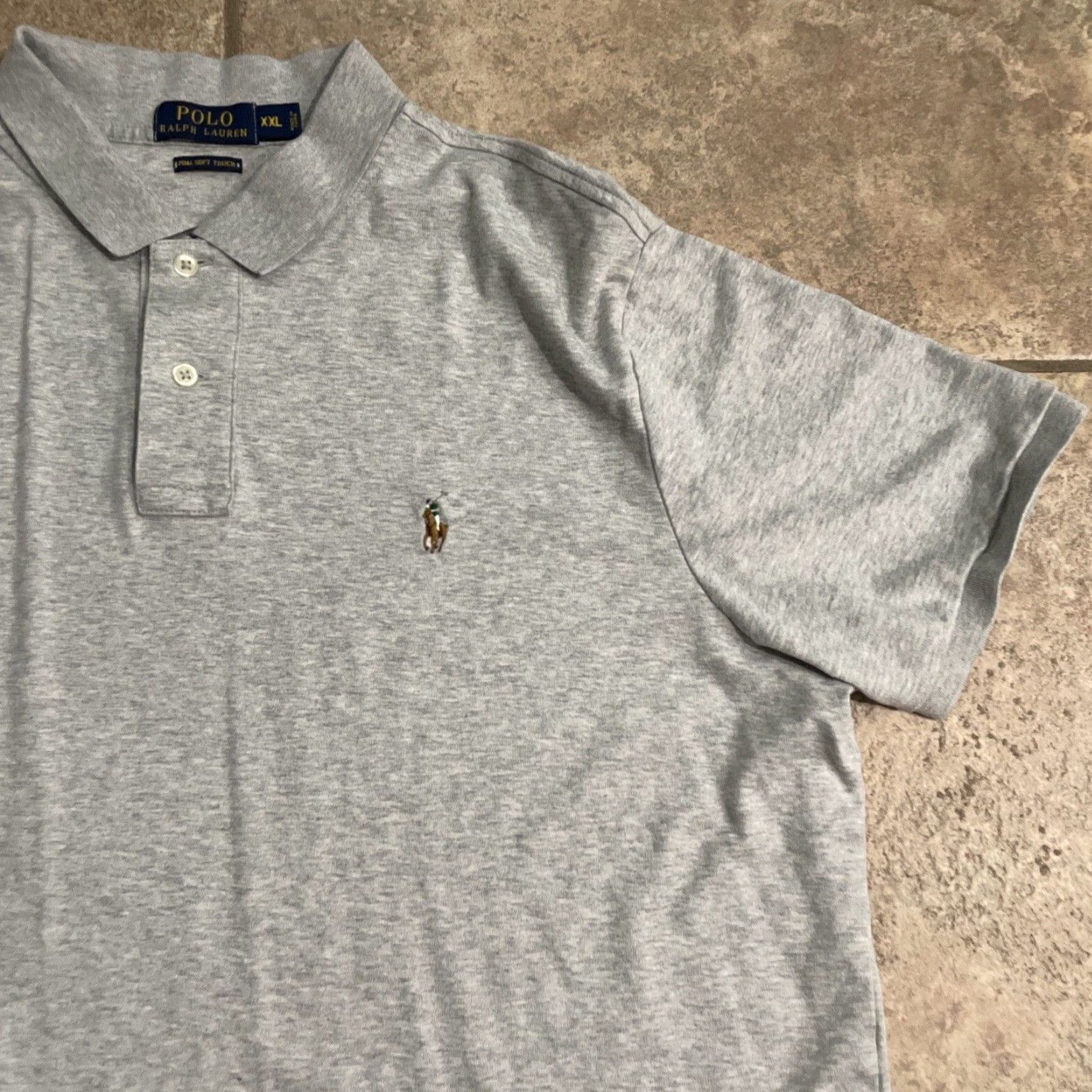 Polo Ralph Lauren Polo Ralph Lauren Soft Touch Golf Polo Shirt Gray Men's 2XL Size US XXL / EU 58 / 5 - 2 Thumbnail