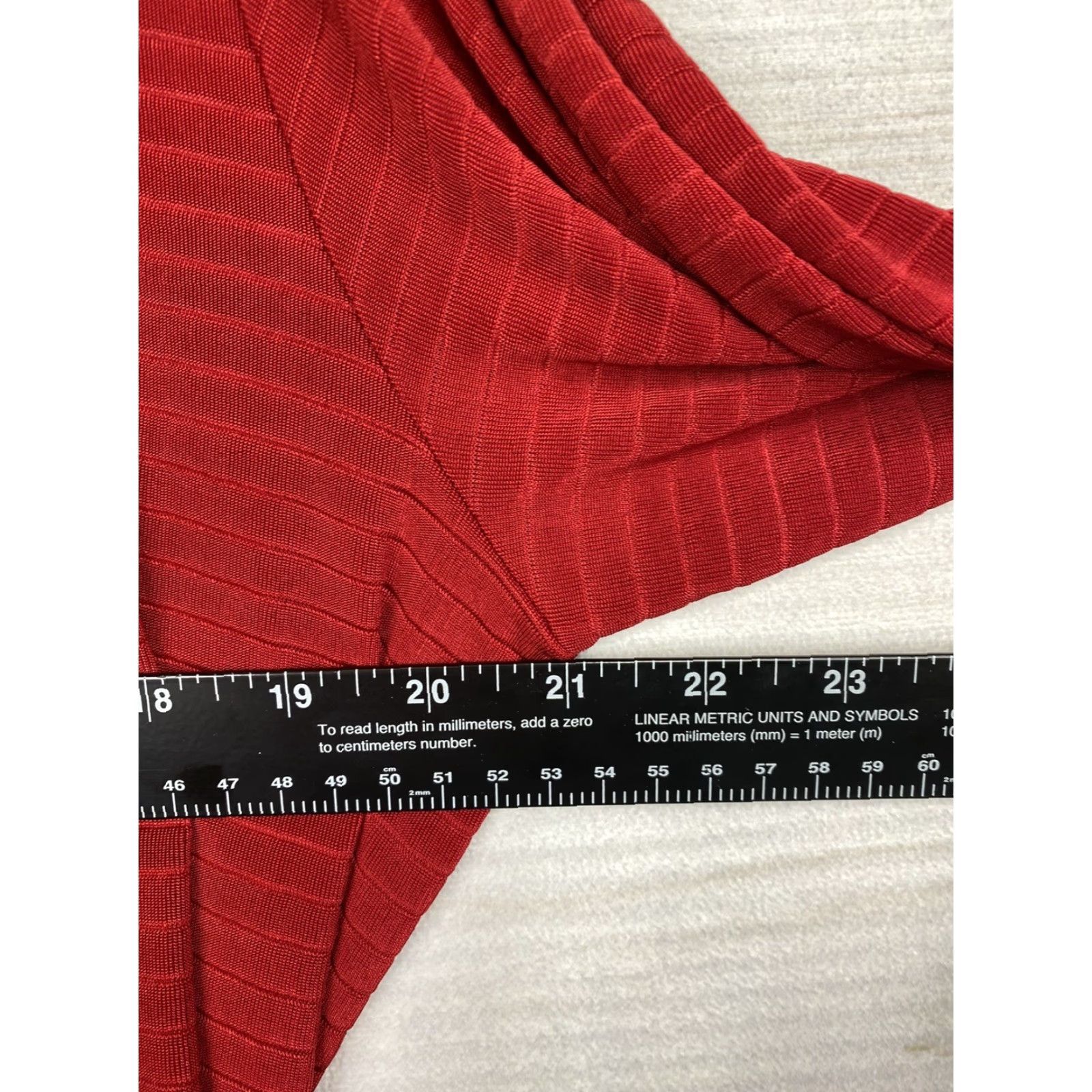 Vintage Chico's Traveler Top Blouse Womens XL Red Striped Knit 3/4 Sleeve Round Neck Pullover Casual Size XL / US 12-14 / IT 48-50 - 7 Thumbnail