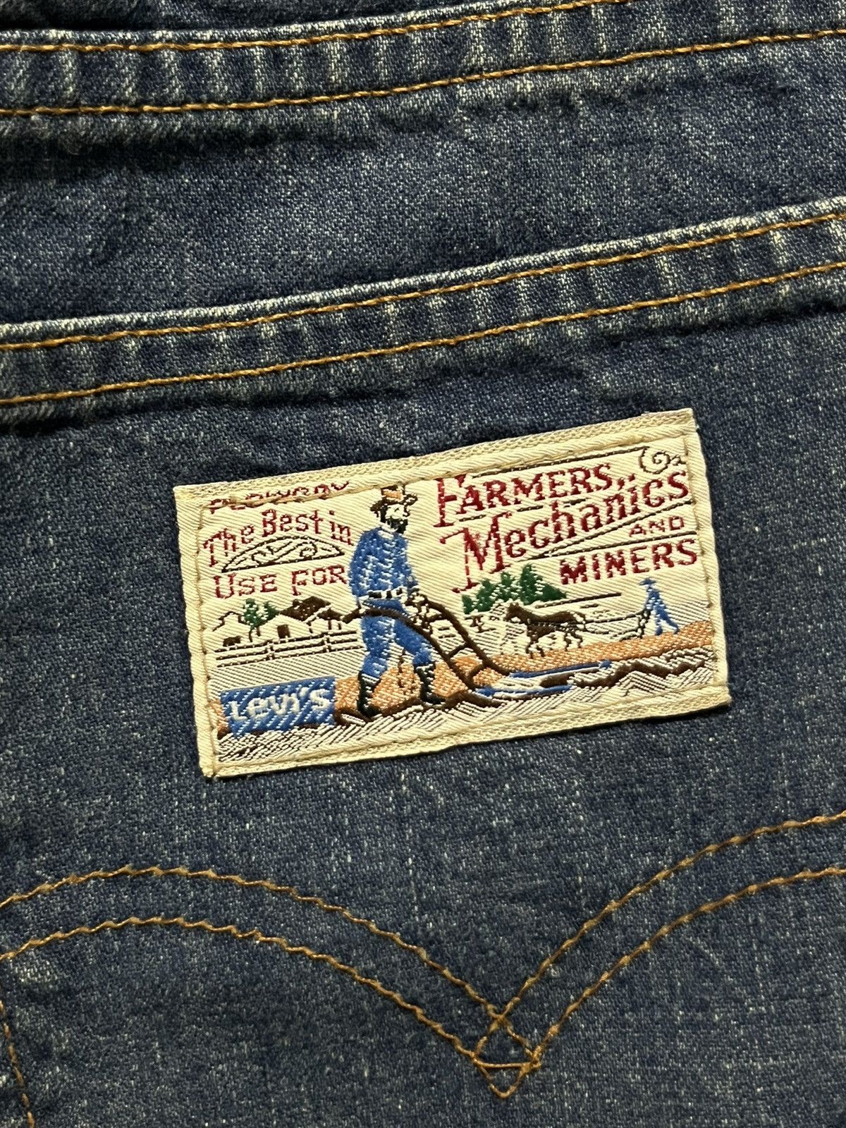 Levi's × Vintage Vtg Lady Levis for Farmers,Mechanics and Miners Jeans 70s Size 25" / US 0 / IT 36 - 5 Thumbnail