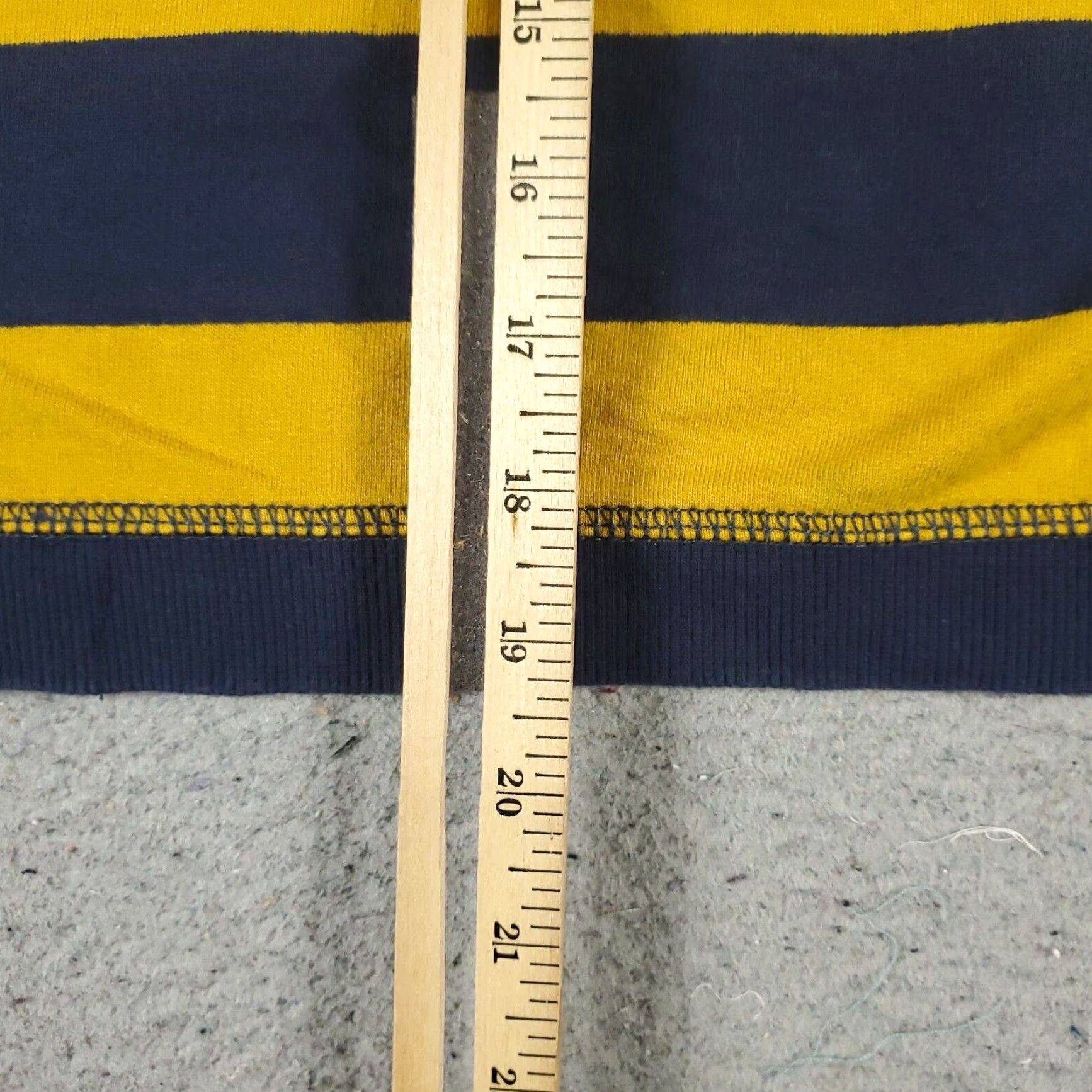 Tommy Hilfiger Tommy Hilfiger Womens Large Blue Yellow Striped Sweater Crop Top Size L / US 10 / IT 46 - 6 Thumbnail