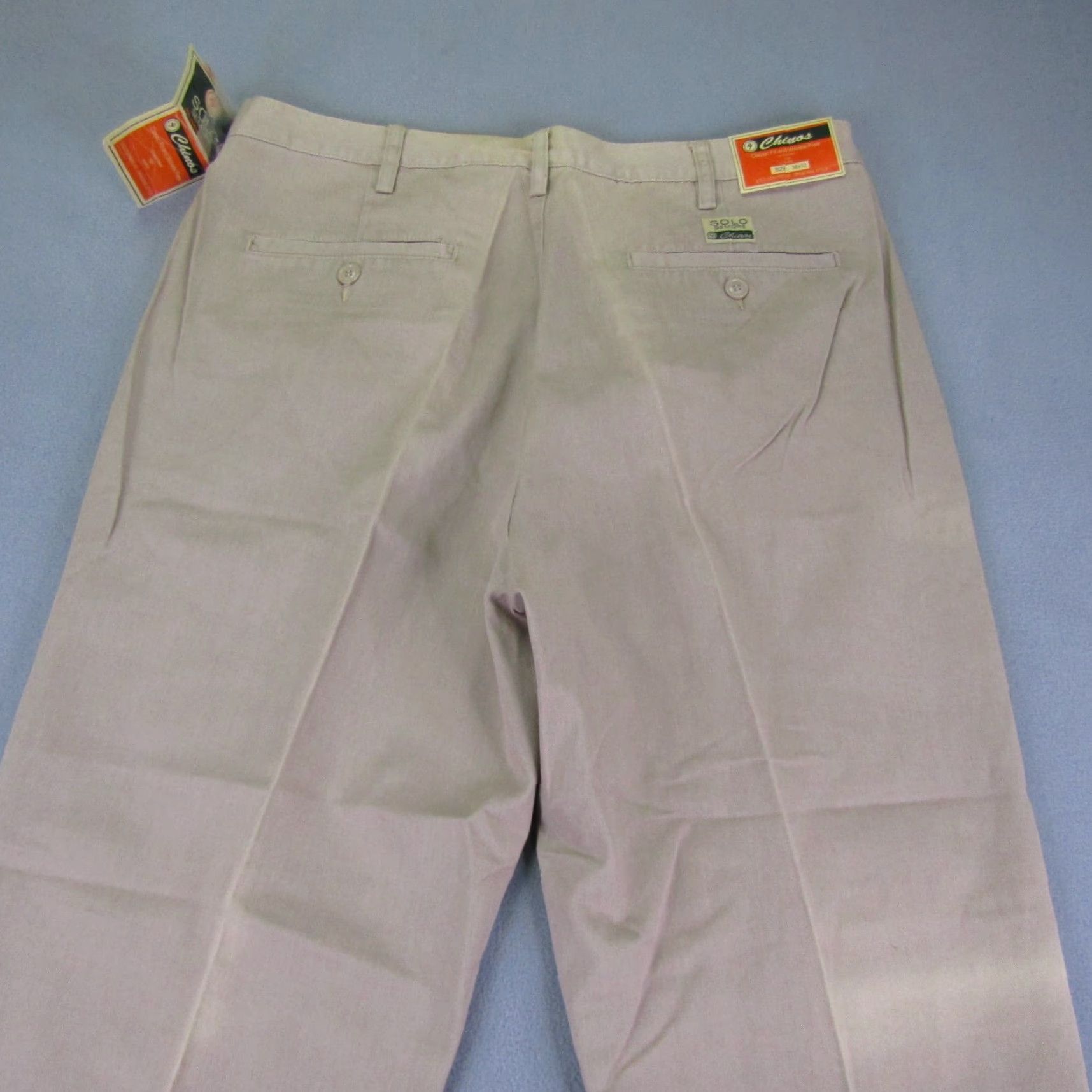 Vintage VINTAGE Solo Semore Pants Mens 38x32 Chino Beige 90s Grunge Deadstock Pleated Button Zipper Pockets Straight Mens Size US 37 - 7 Thumbnail