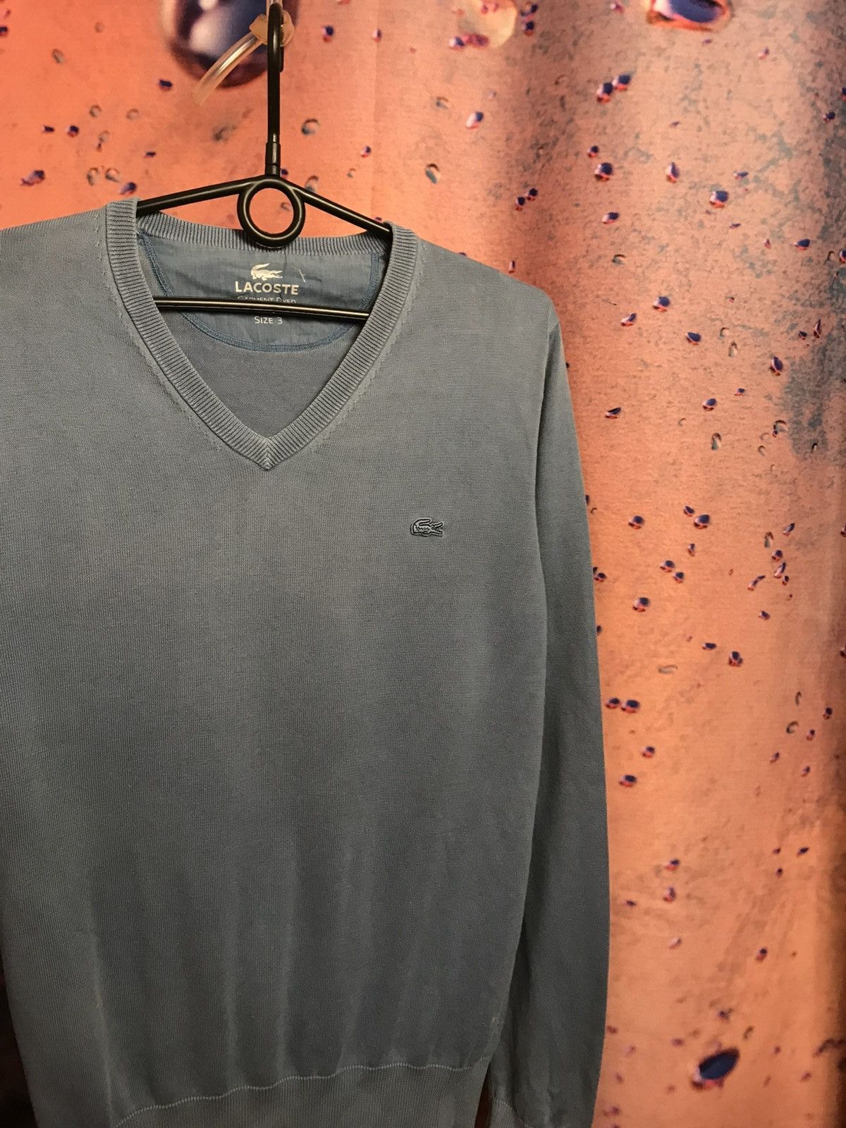 Lacoste Lacoste luxury streetwear sweater garment dyed Size US S / EU 44-46 / 1 - 2 Thumbnail