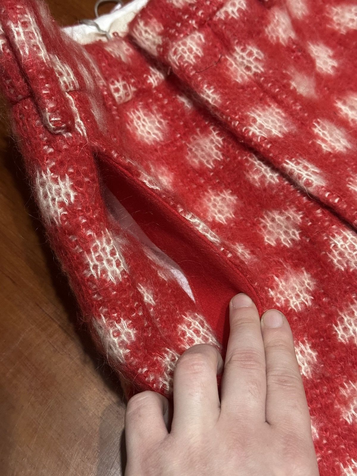 Marni Marni DINGYUN ZHANG fw23 Mohair red & white dots pants Size 27" / US 4 / IT 40 - 11 Thumbnail