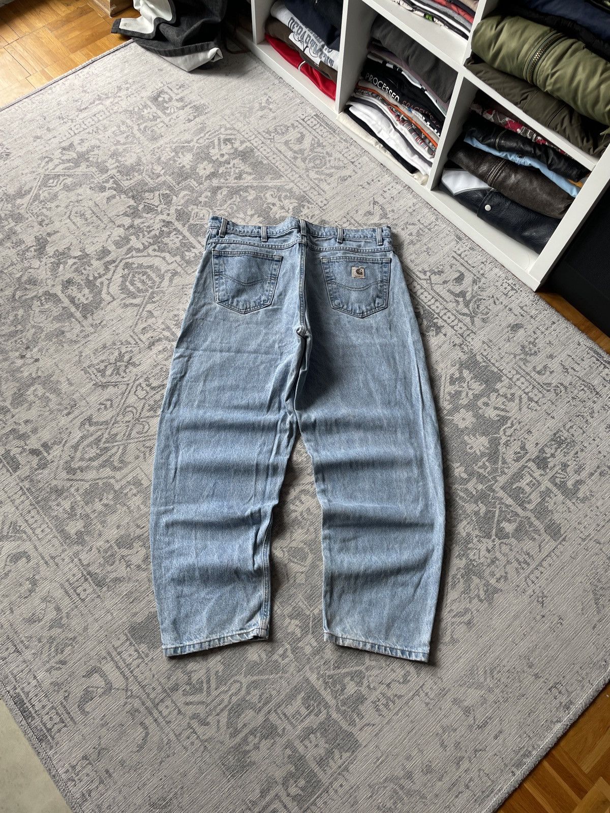 Carhartt Carhartt Vintage Baggy Jeans 90s Wide Avant Garde Japan Y2K Size US 36 / EU 52 - 1 Thumbnail