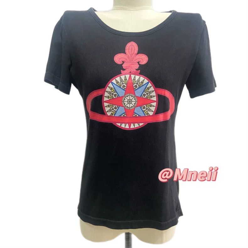 Vivienne Westwood Vivienne Westwood Saturn Logo short sleeve T-shirt Size L / US 10 / IT 46 - 4 Thumbnail