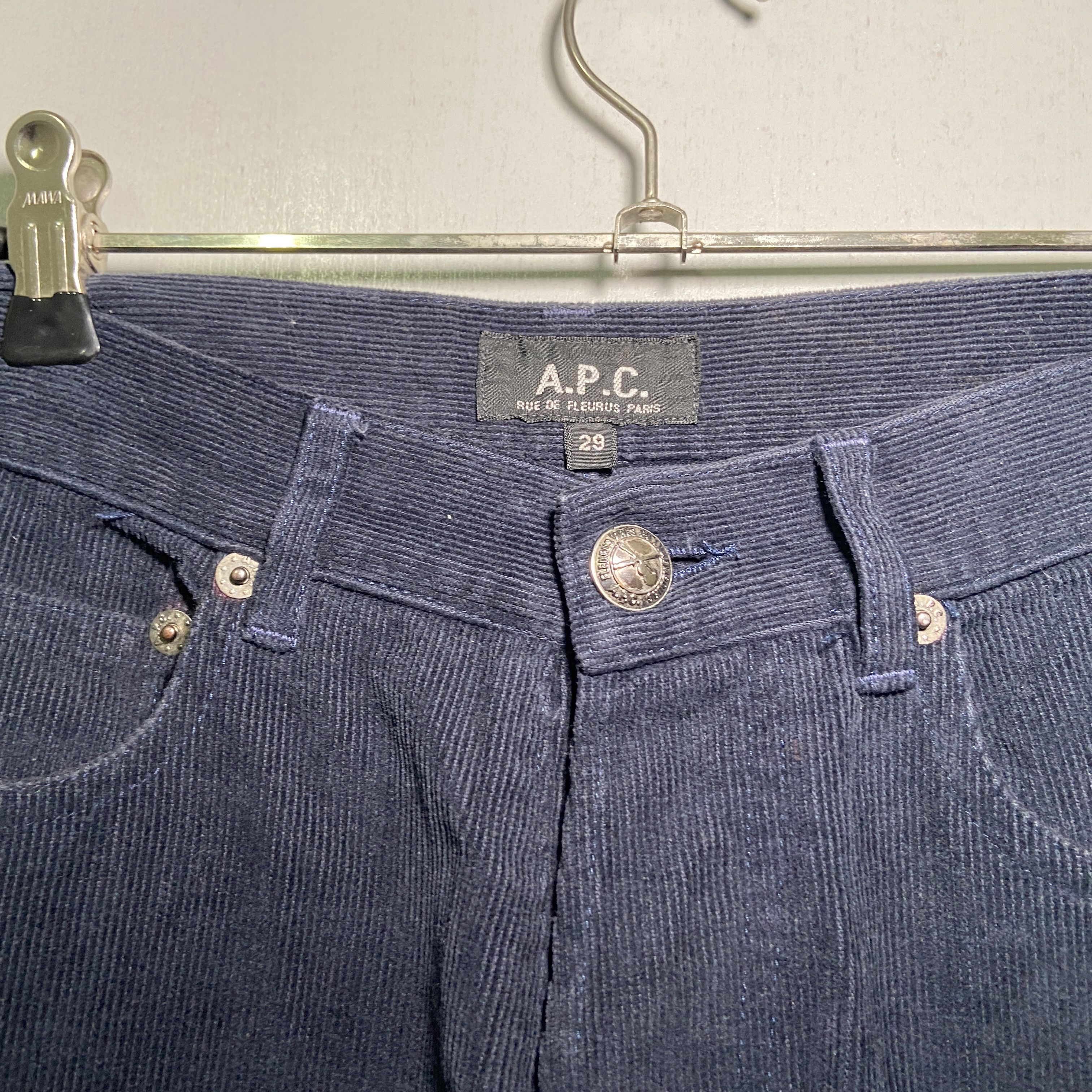 A.P.C. APC Black Corduroy Pants Size US 29 - 2 Thumbnail