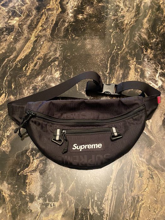 Supreme waist clearance bag black ss19