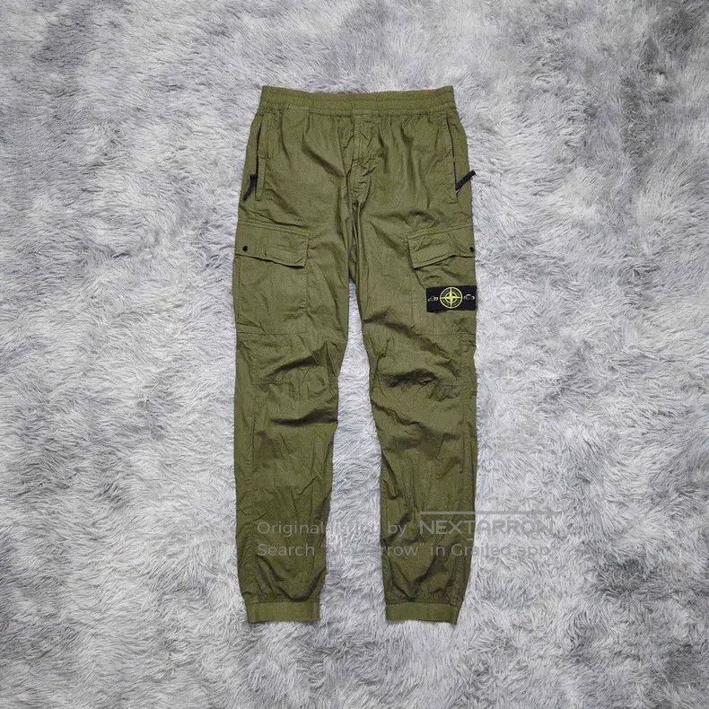 Stone Island Stone Island Chino Work Pants Trousers Khaki Green Size US 32 / EU 48 - 1 Thumbnail