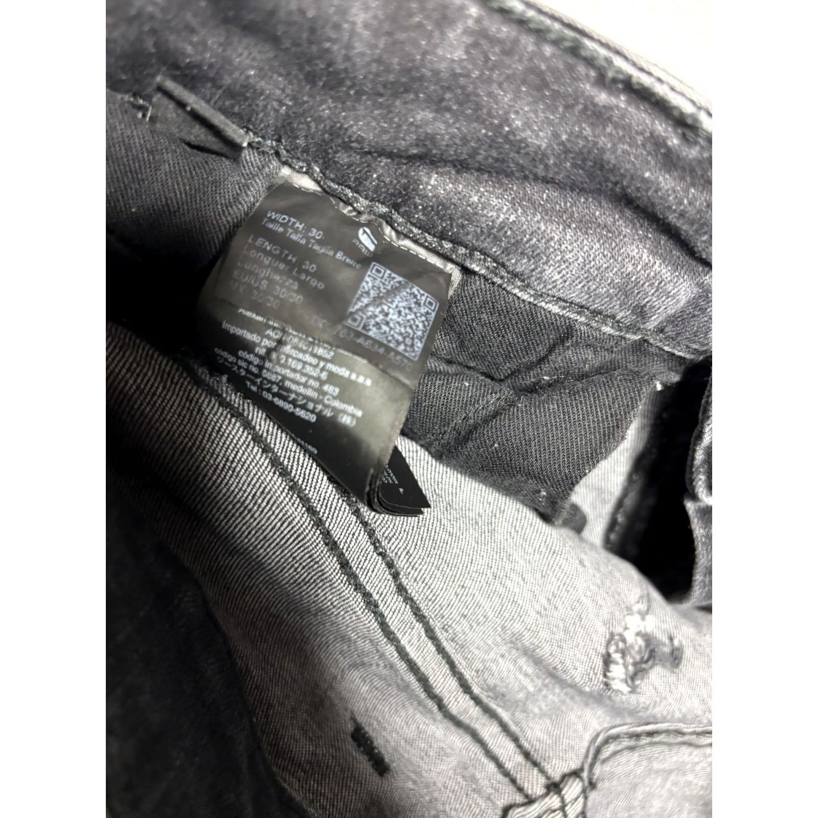 Vintage G-Star RAW Jeans Slim Tapered 30x30 Mens Denim Distressed Moto Gray Charcoal Wash Pants/Denim Jeans Mens 30 Inseam 30in Zip Fly"} Size US 30 / EU 46 - 7 Thumbnail
