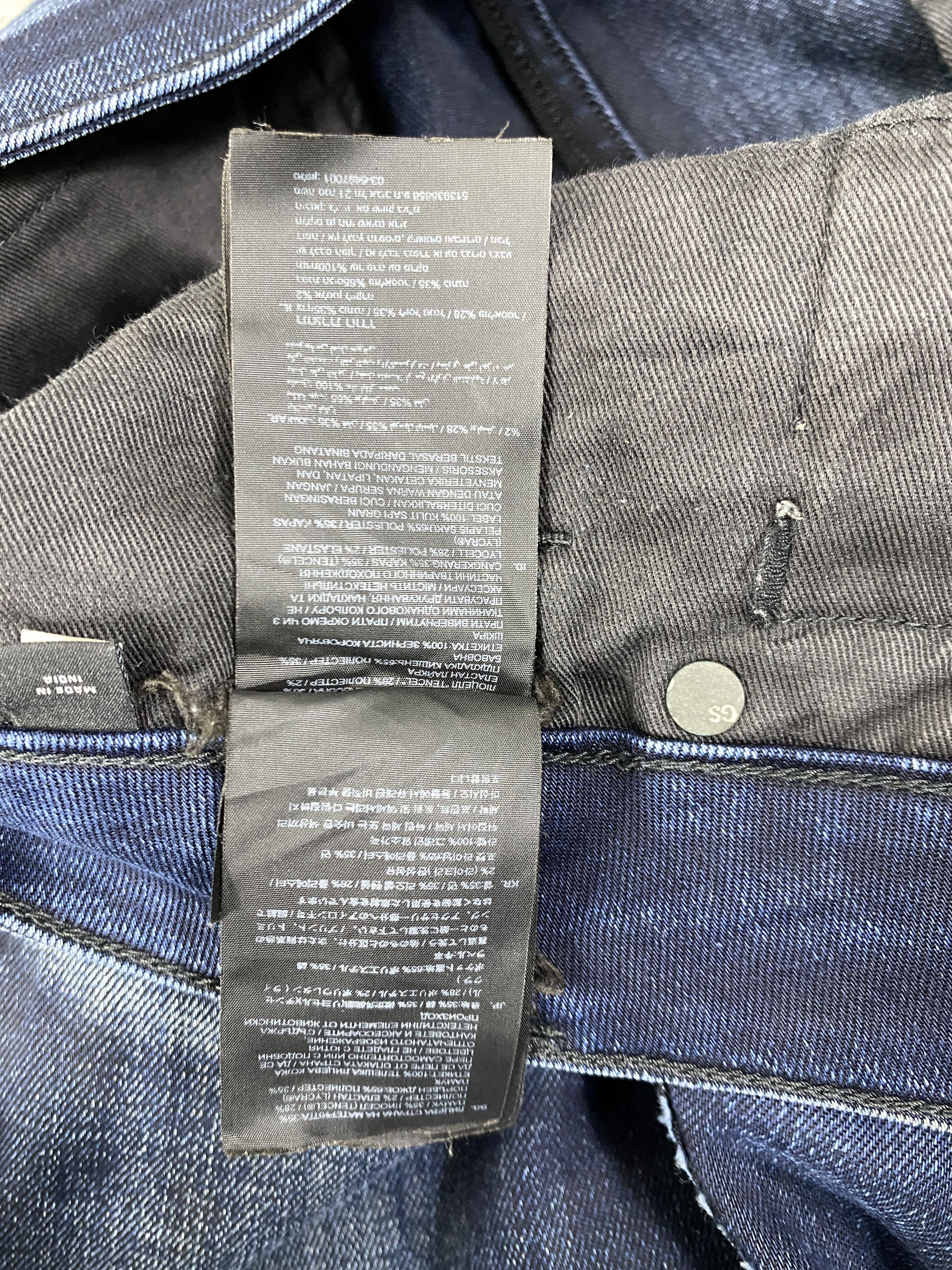 Japanese Brand Blue Vintage G-Star Skinny Jeans 32x29.5 - JN3266 Size US 32 / EU 48 - 16 Thumbnail