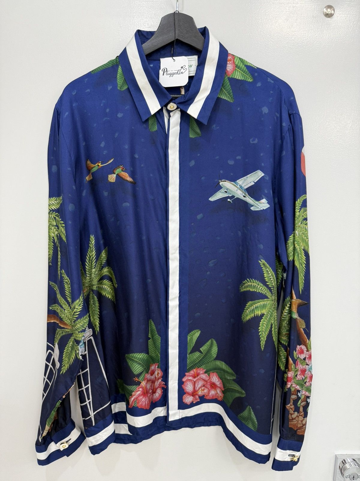 シャツ CASABLANCA Men Long Tops MS25SH00304 BLUE Casablanca CASABLANCA Men Long Tops MS25SH00304 BLUE | Grailed