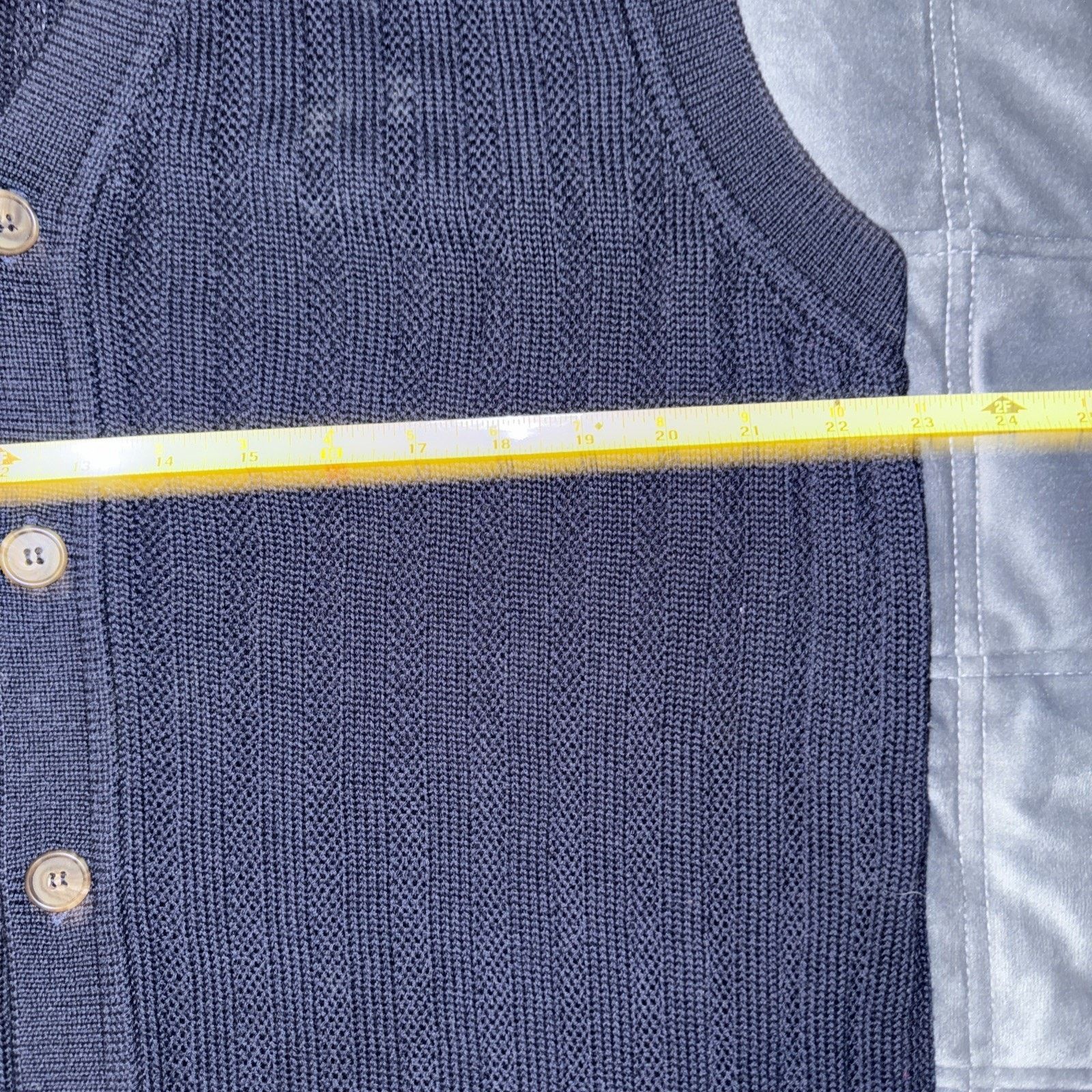 Other 90’s Navy Cardigan VTG Sz XL 5 Button Cotton Academia Preppy Size US XL / EU 56 / 4 - 4 Thumbnail