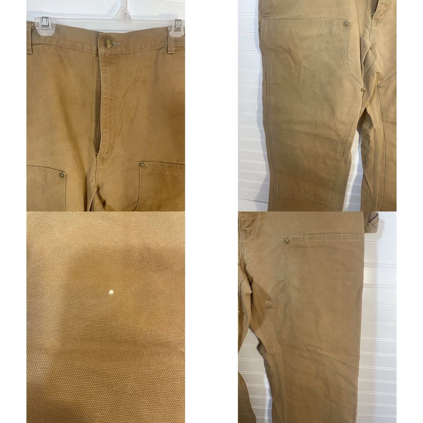 Carhartt VINTAGE Carhartt B01 Brown Double Knee Carpenter Pants Men 42x32 Workwear Carpenters Duck Canvas Size US 42 / EU 58 - 8 Thumbnail