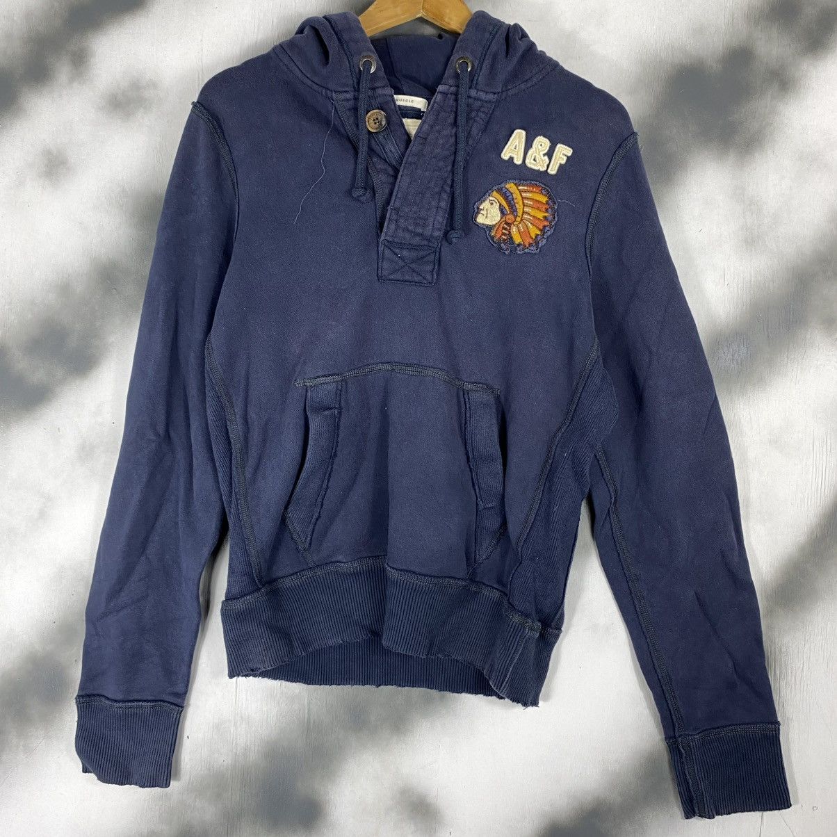 Abercrombie & Fitch Abercrombie&Fitch RED INDIAN PATCHWORK HOOODIE Size US M / EU 48-50 / 2 - 1 Thumbnail