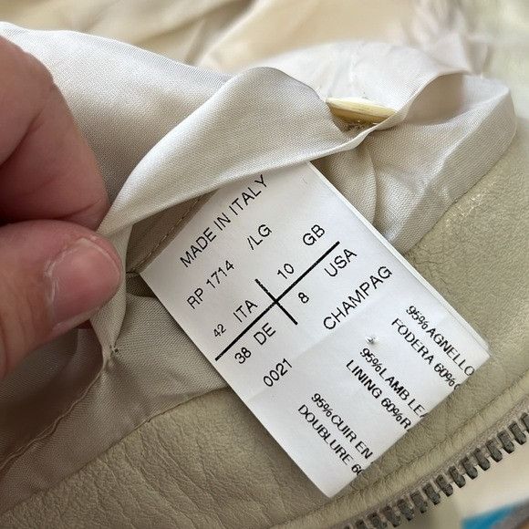 Rick Owens Rick Owens Leather Knit Ribbed Panel High Neck Champagne Lea Size M / US 6-8 / IT 42-44 - 11 Thumbnail