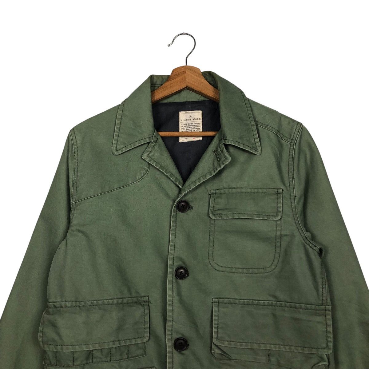 Global Work Vintage Military Chore Work Jacket Global Work Issey Miyake Size US M / EU 48-50 / 2 - 6 Thumbnail