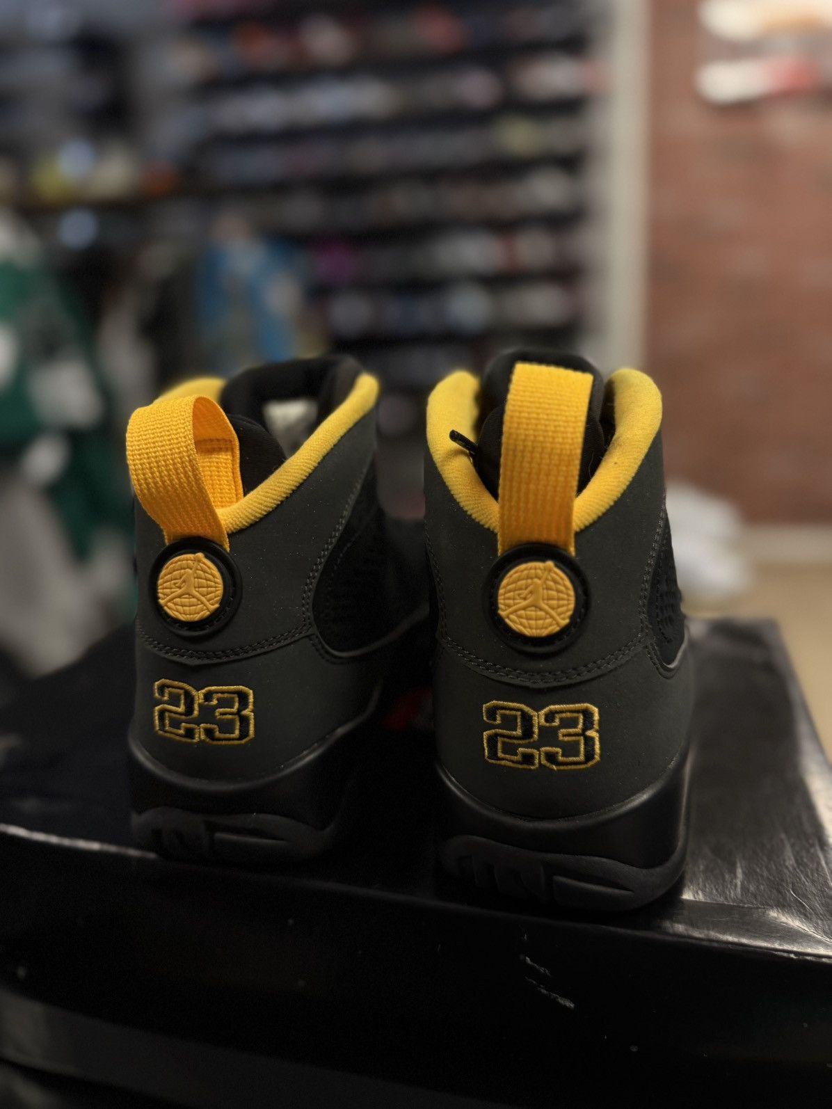 Nike Jordan 9 Dark Charcoal University Gold Size 8 🧼 Size US 8 / EU 41 - 10 Thumbnail