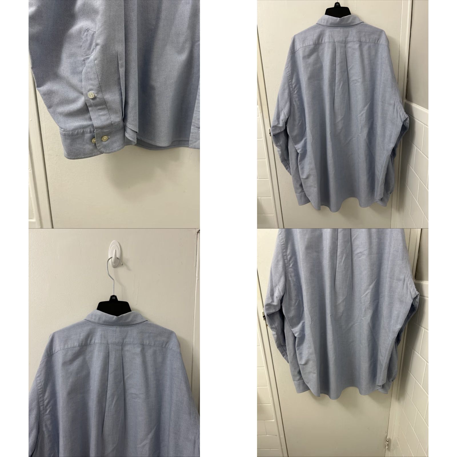 Polo Ralph Lauren VTG Polo Ralph Lauren Shirt Mens 18 Regular Classic Button-Down Long Sleeve Blue Oxford Button-Up Polo Pony Logo Slimming All Seasons Casual Size US XXL / EU 58 / 5 - 8 Thumbnail