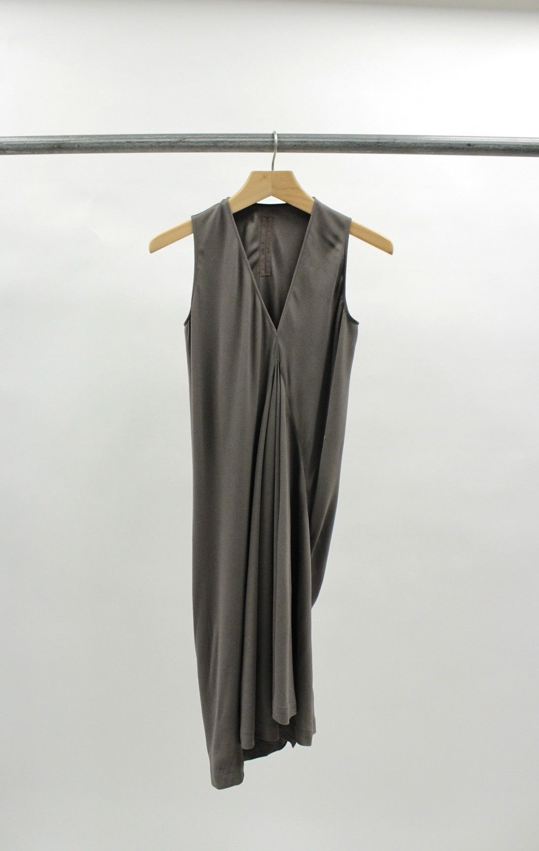 Rick Owens S/S12 Rick Owens "NASKA" Asymmetrical Draped Midi Dress Size XS / US 0-2 / IT 36-38 - 1 Thumbnail