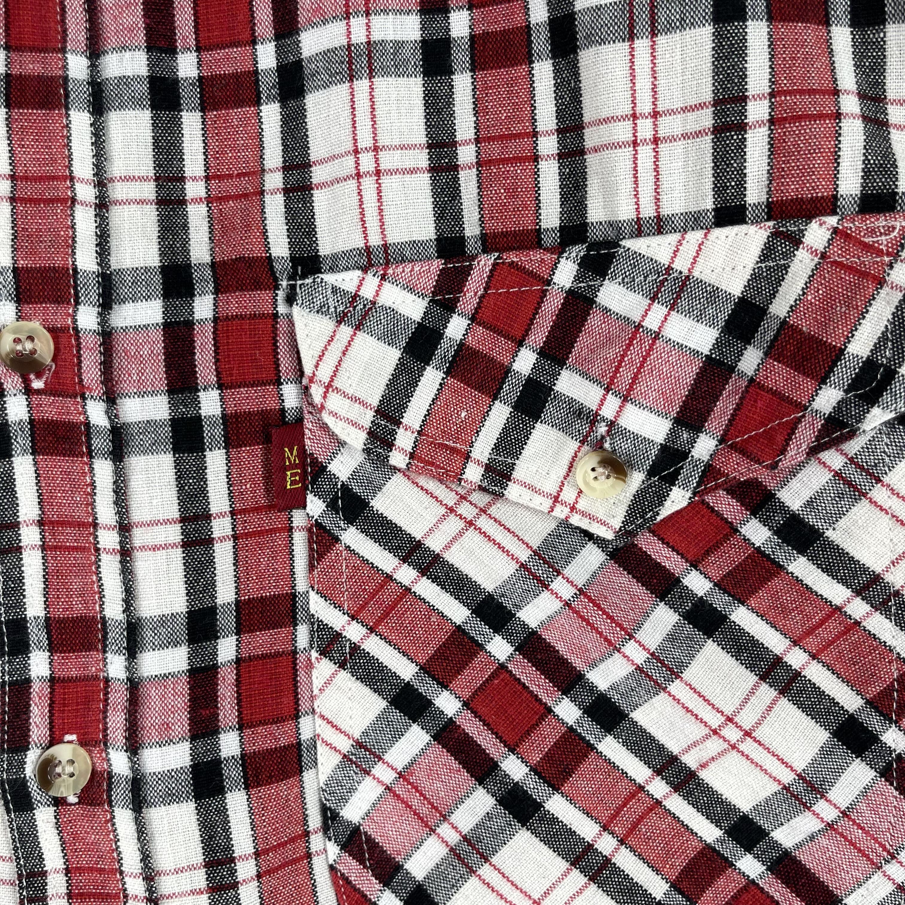 Flannel × Japanese Brand Vintage 90s Plaid Checkered Red Tartan Flannel Shirt Size US L / EU 52-54 / 3 - 5 Thumbnail