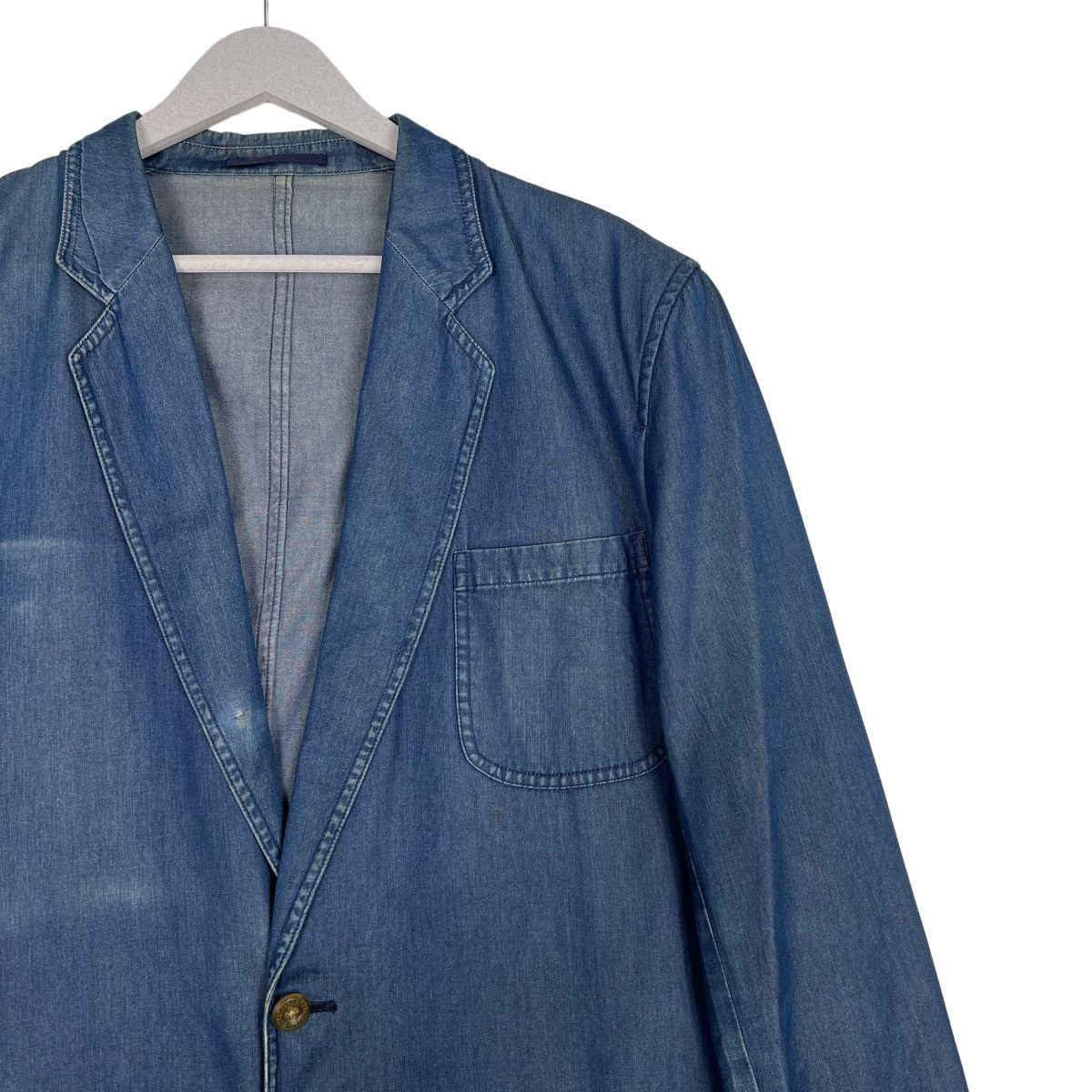 Burberry 🔥 BURBERRY DENIM BLAZER JACKET Size US M / EU 48-50 / 2 - 6 Thumbnail