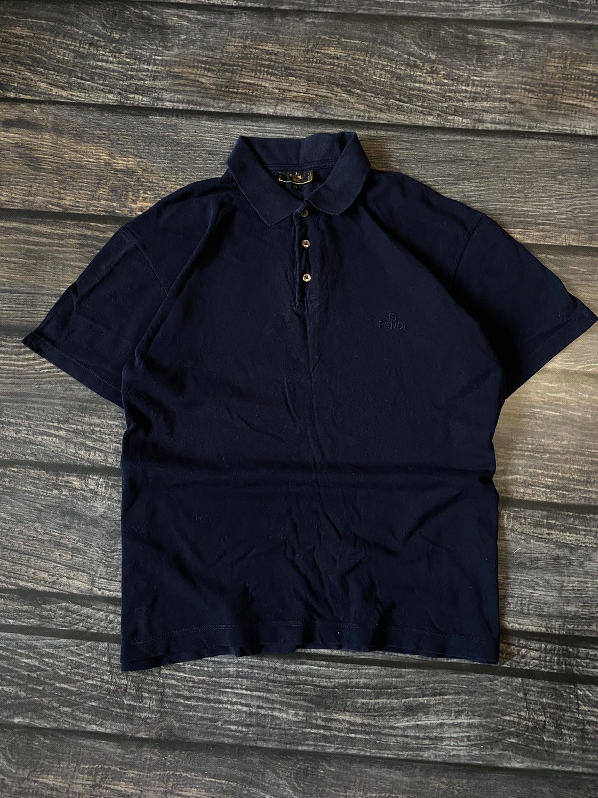 Fendi Fendi vintage polo t-shirt 90s Size US XL / EU 56 / 4 - 1 Thumbnail
