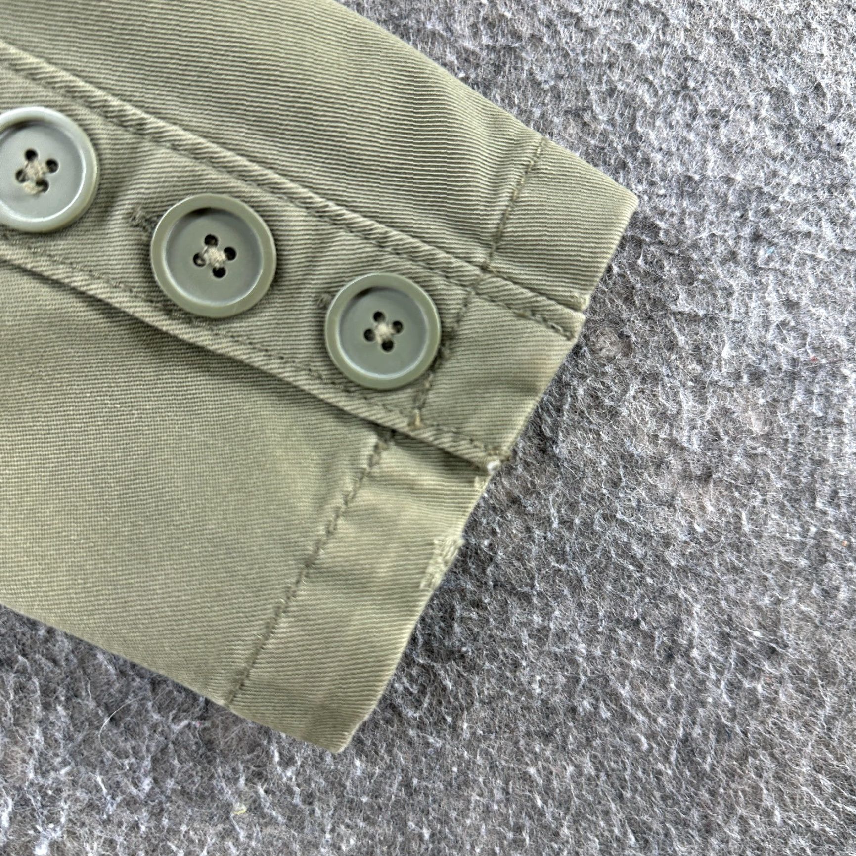 Gap VINTAGE Gap Blazer Shirt Womens 2 Green Cotton Solid Twill Pockets 90s Preppy Jacket Size XS / US 0-2 / IT 36-38 - 6 Thumbnail
