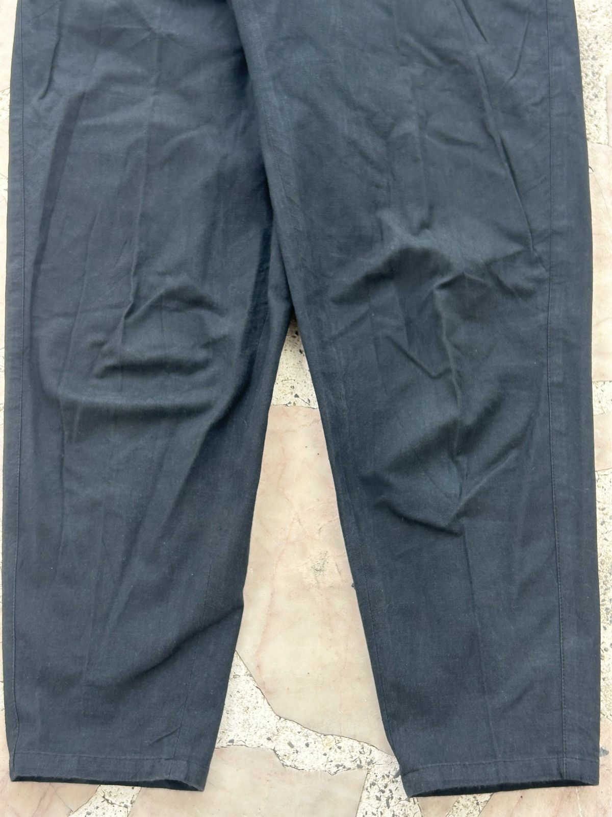 Comme des Garcons CDG Slack Parachute Faded Black Pants Size 22" - 3 Thumbnail