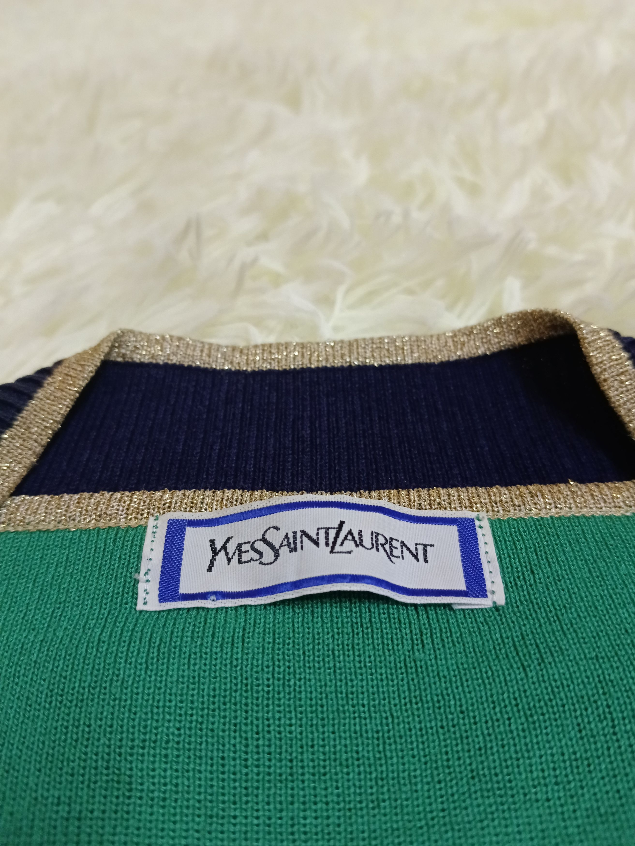 Vintage × Yves Saint Laurent YVES SAINT LAURENT PARIS CARDIGAN Size M / US 6-8 / IT 42-44 - 4 Thumbnail