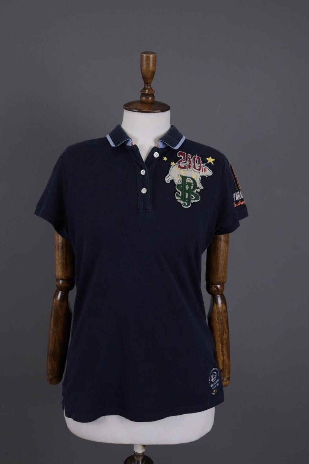 Parajumpers Parajumpers Slim FitBlue Big Back Polo Shirt Size XL Size XL / US 12-14 / IT 48-50 - 1 Thumbnail