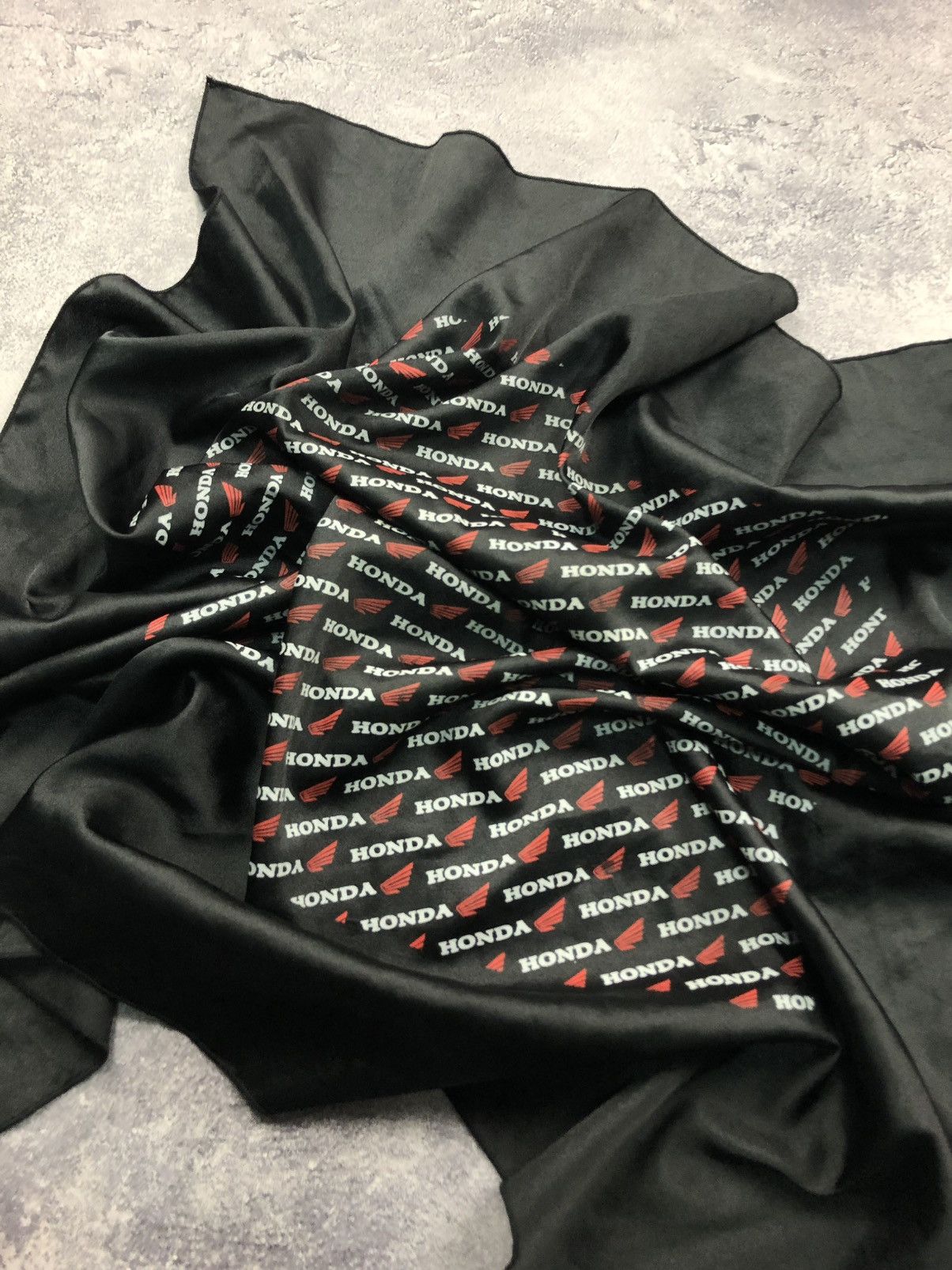 Honda HONDA Monogram Black Polyester Moto Streetwear Hype Scarf Size ONE SIZE - 2 Thumbnail