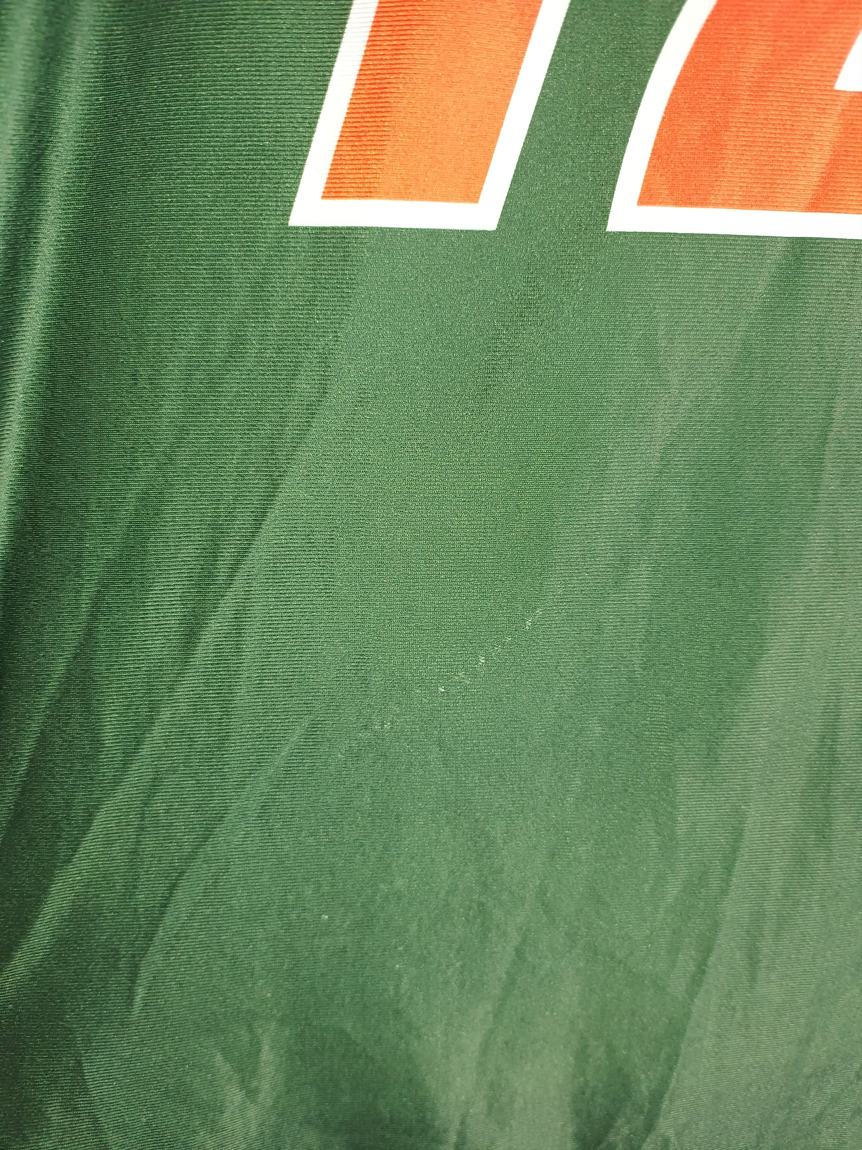 Nike × Vintage Miami Hurricanes 12 NCAA Nike 90s Basketball jersey Size US L / EU 52-54 / 3 - 3 Thumbnail