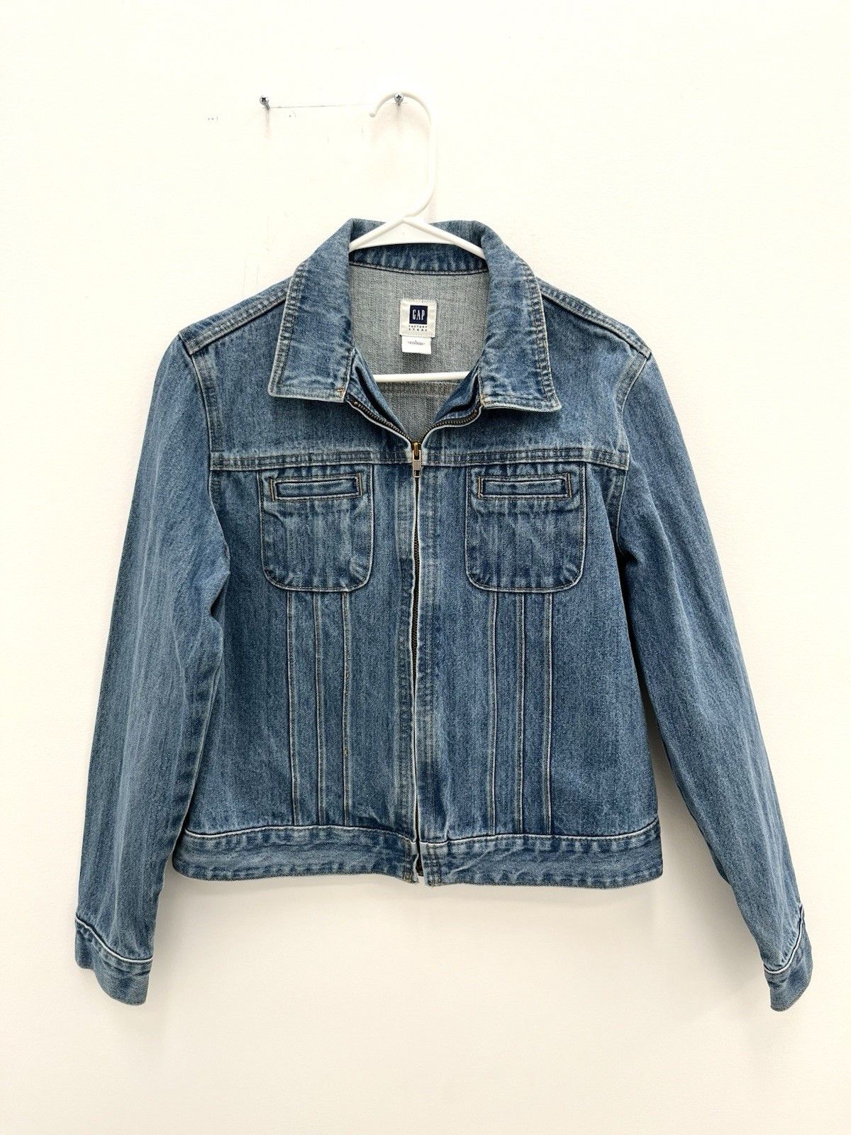 Gap Vintage Gap Factory Store Jean Denim Jacket Women Large 2002 Size L / US 10 / IT 46 - 4 Thumbnail
