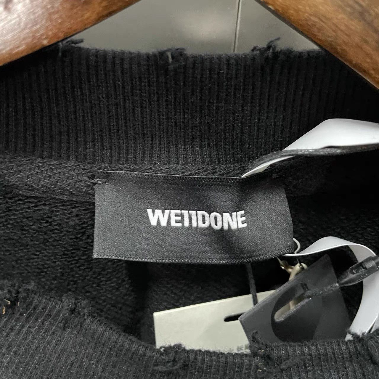 WE11DONE WE11DONE Black Splash Print Sweatshirt K28 Size US L / EU 52-54 / 3 - 3 Thumbnail