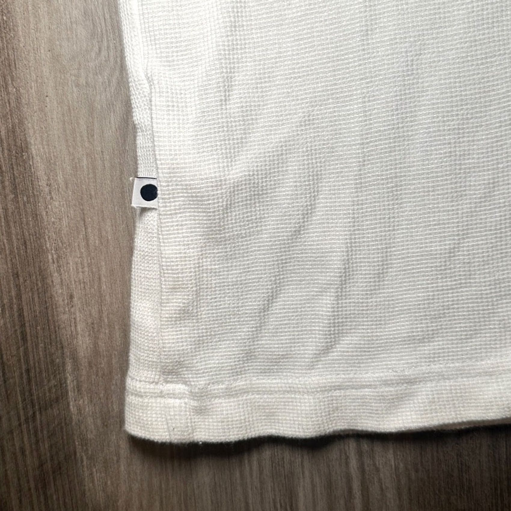 NN07 NN07 No Nationality Clive Waffle Cotton Modal Knit Polo XL Men White - 50/50 Cotton Modal Polo Shirt NN07 Mens XL Size US XL / EU 56 / 4 - 5 Thumbnail