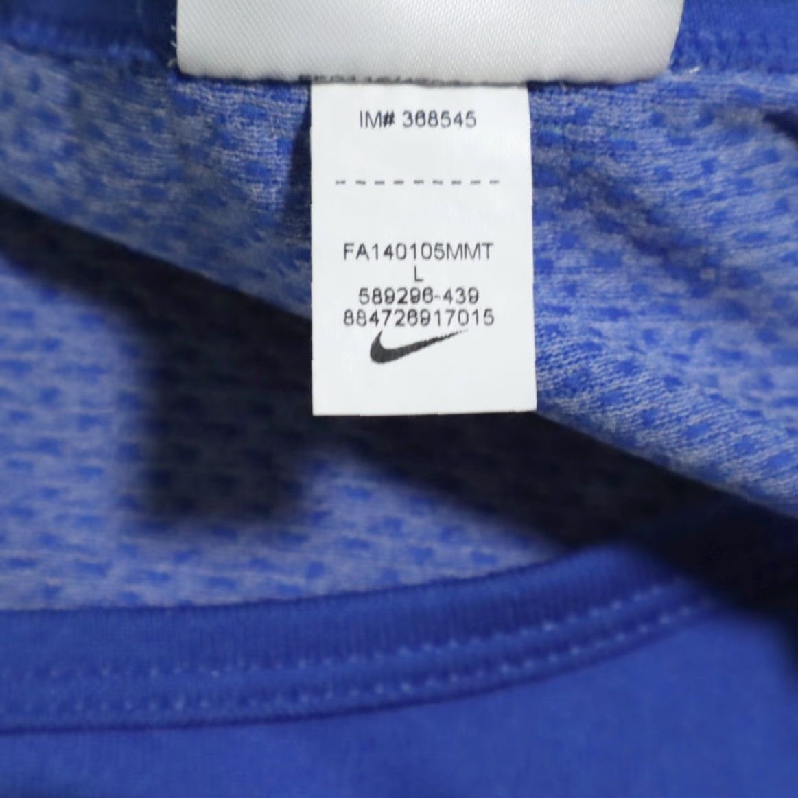 Nike Nike Dri-Fit Epic Crew Solid Long Sleeve Shirt Blue Women's L Size L / US 10 / IT 46 - 7 Thumbnail