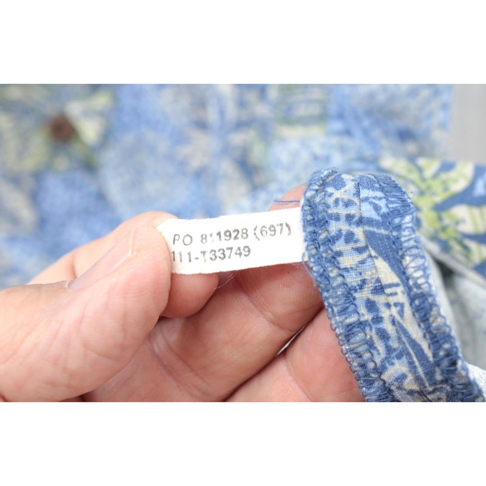 Tommy Bahama Tommy Bahama Shirt Mens L Blue Silk Floral Hawaiian Aloha Camp Collar Travel Shirt Size US L / EU 52-54 / 3 - 7 Thumbnail