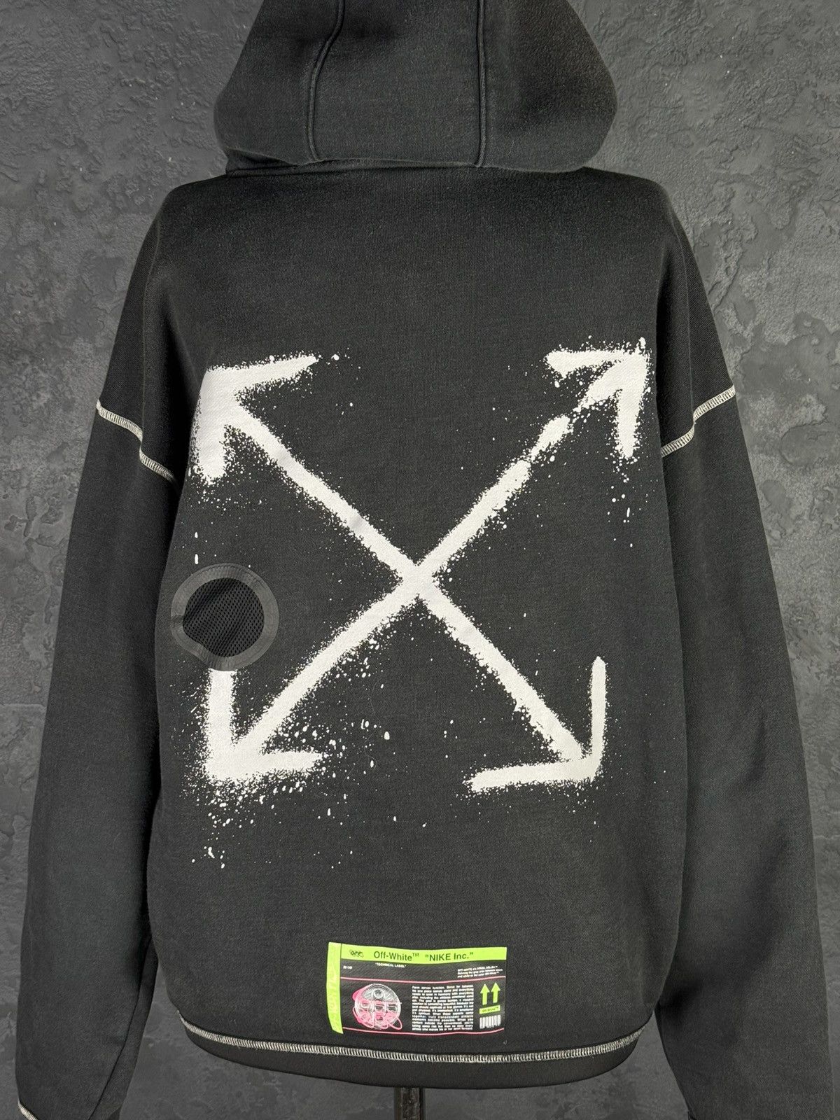 Nike × Off-White NIKE x OFF-WHITE SS20 Black NRG Hoodie Virgil Abloh Size US M / EU 48-50 / 2 - 13 Thumbnail