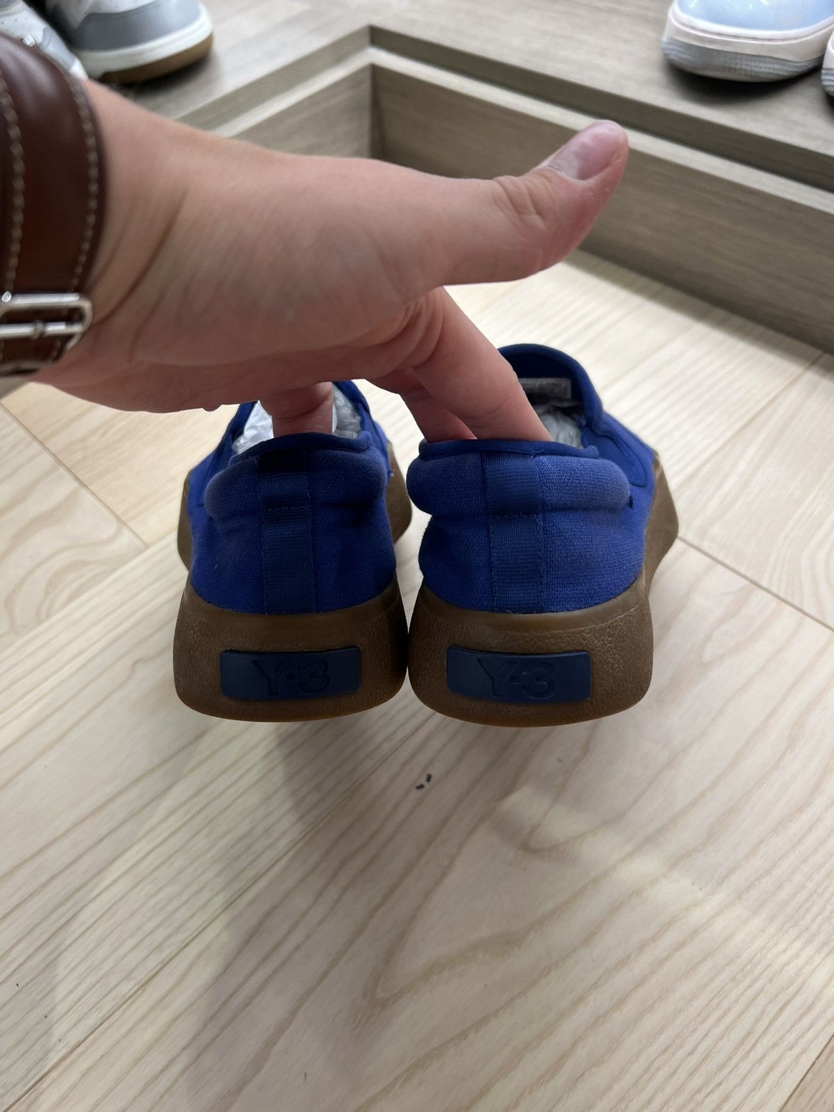 Y-3 Y-3 Tangutsu YOHJI YAMAMOTO Blue Slip On Sneakers | Grailed