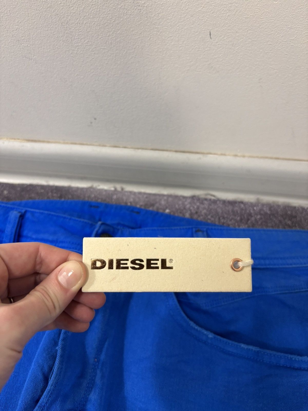 Diesel Diesel Iakop NWT Men’s Regular Slim Tapered Blue Jeans Size US 32 / EU 48 - 7 Thumbnail