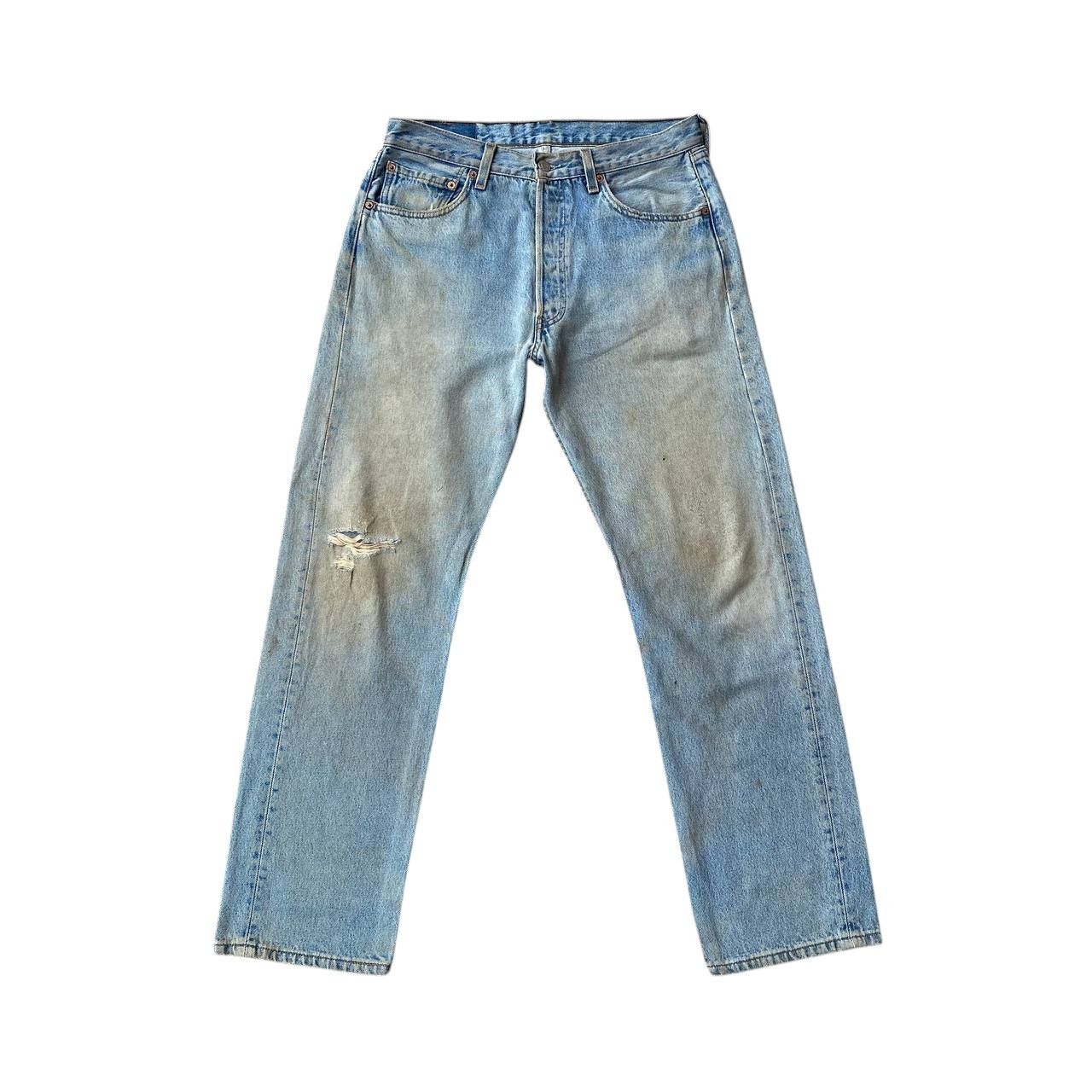 Levi's Vintage Clothing VINTAGE 00S LEVIS 501 DISTRESSED DENIM W32X29"(J09-03) Size US 32 / EU 48 - 1 Thumbnail
