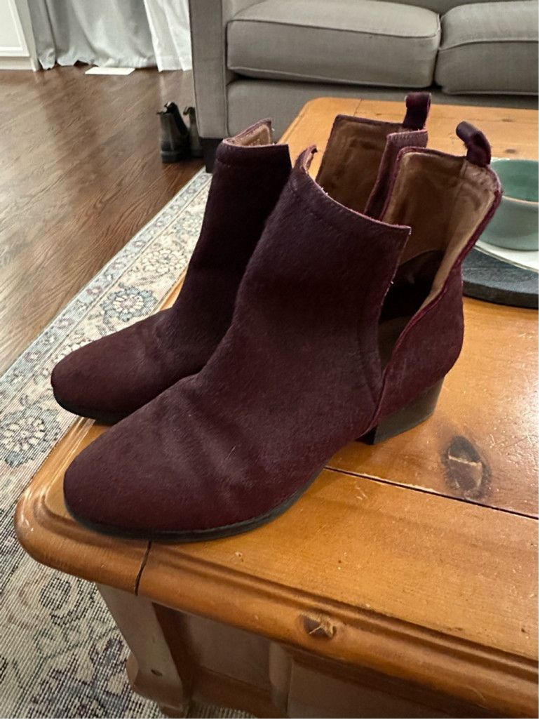 Jeffrey Campbell Jeffrey Campbell Ankle Boots Size 38.5 Burgundy Size US 8 / IT 38 - 10 Thumbnail