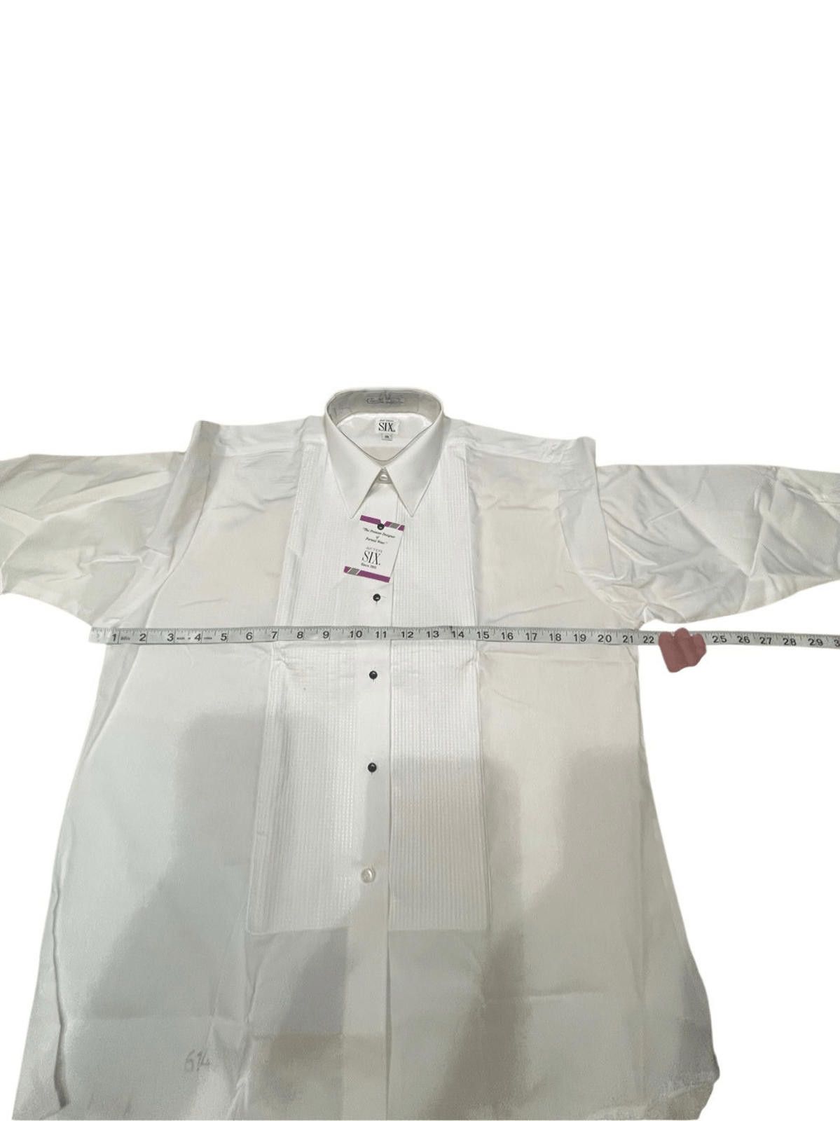After Six After 6 Womans White Waitress tuxedo blouse Sz 14 NWT Size XL / US 12-14 / IT 48-50 - 6 Thumbnail