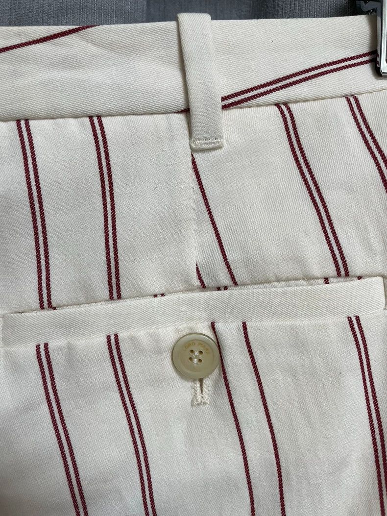 Loro Piana Loro piana Linen cotton mixed striped casual pants 2506-Nex Size 27" / US 4 / IT 40 - 5 Thumbnail