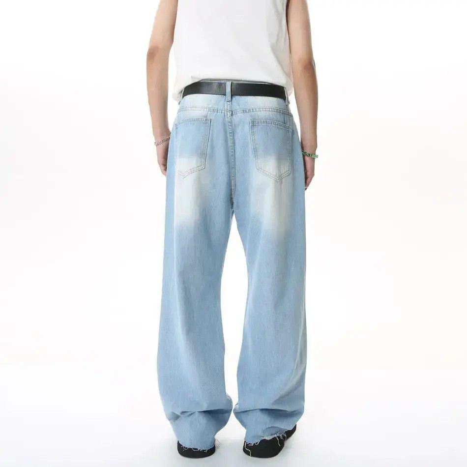 Japanese Brand Retro hip-hop fringed ripped jeans Size US 32 / EU 48 - 2 Thumbnail