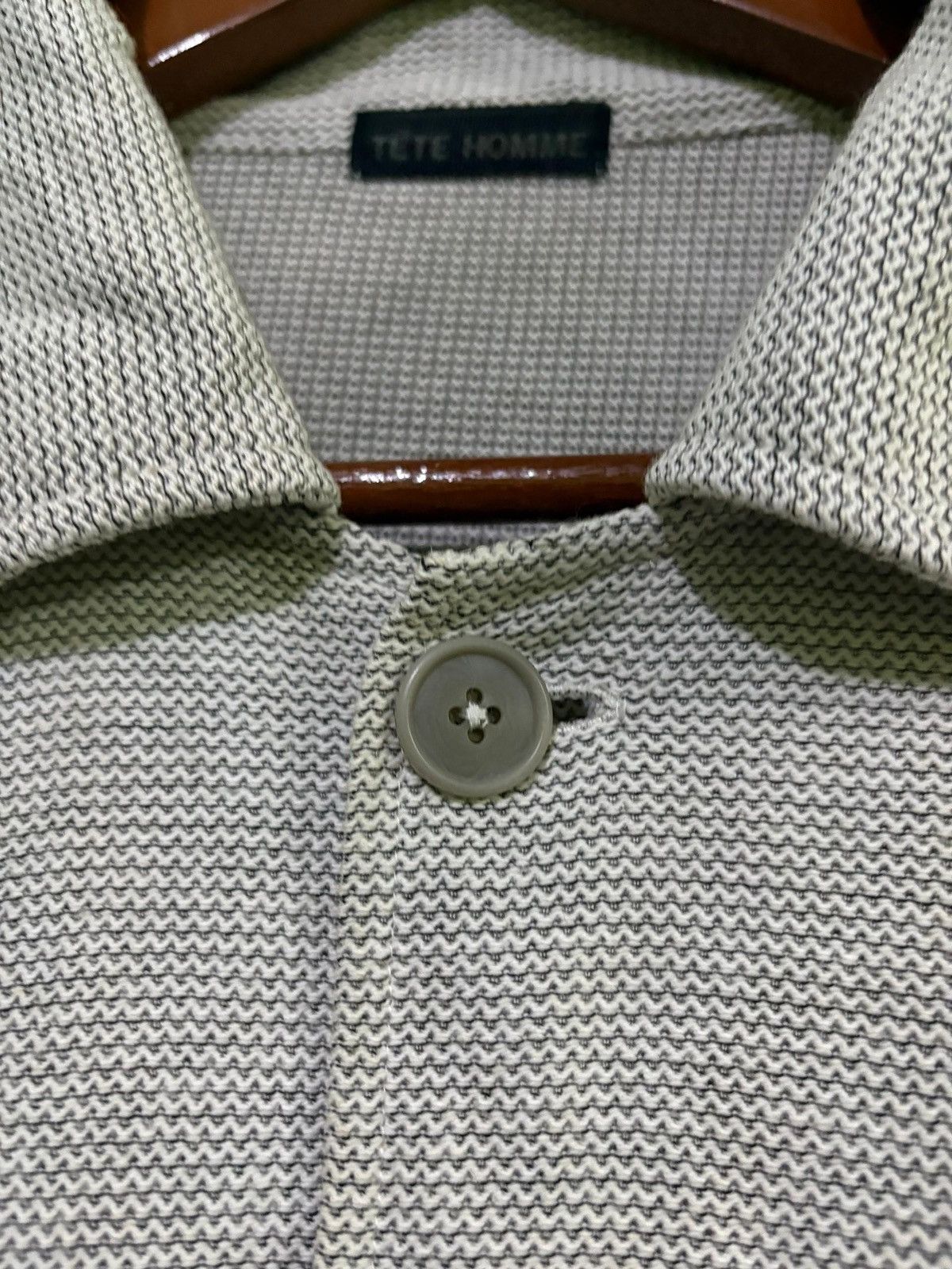 Tete Homme × Yohji Yamamoto Vtg Tete Homme Katoh Kazutaka Button Up Jacket Shirt Design Size US L / EU 52-54 / 3 - 10 Thumbnail