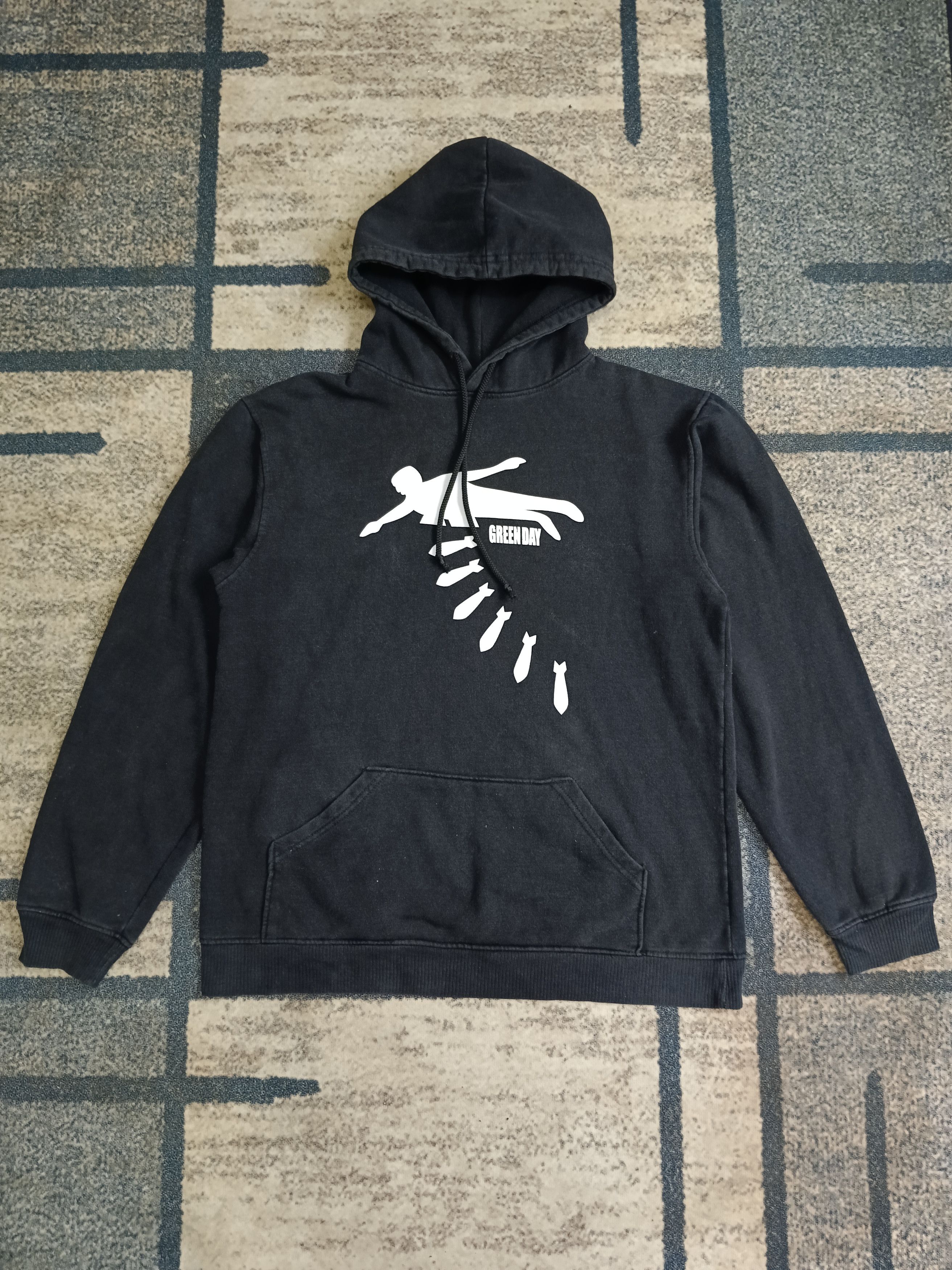 Band Tees × Vintage VINTAGE 2000s FADED GREEN DAY HOODIE Size US M / EU 48-50 / 2 - 2 Thumbnail