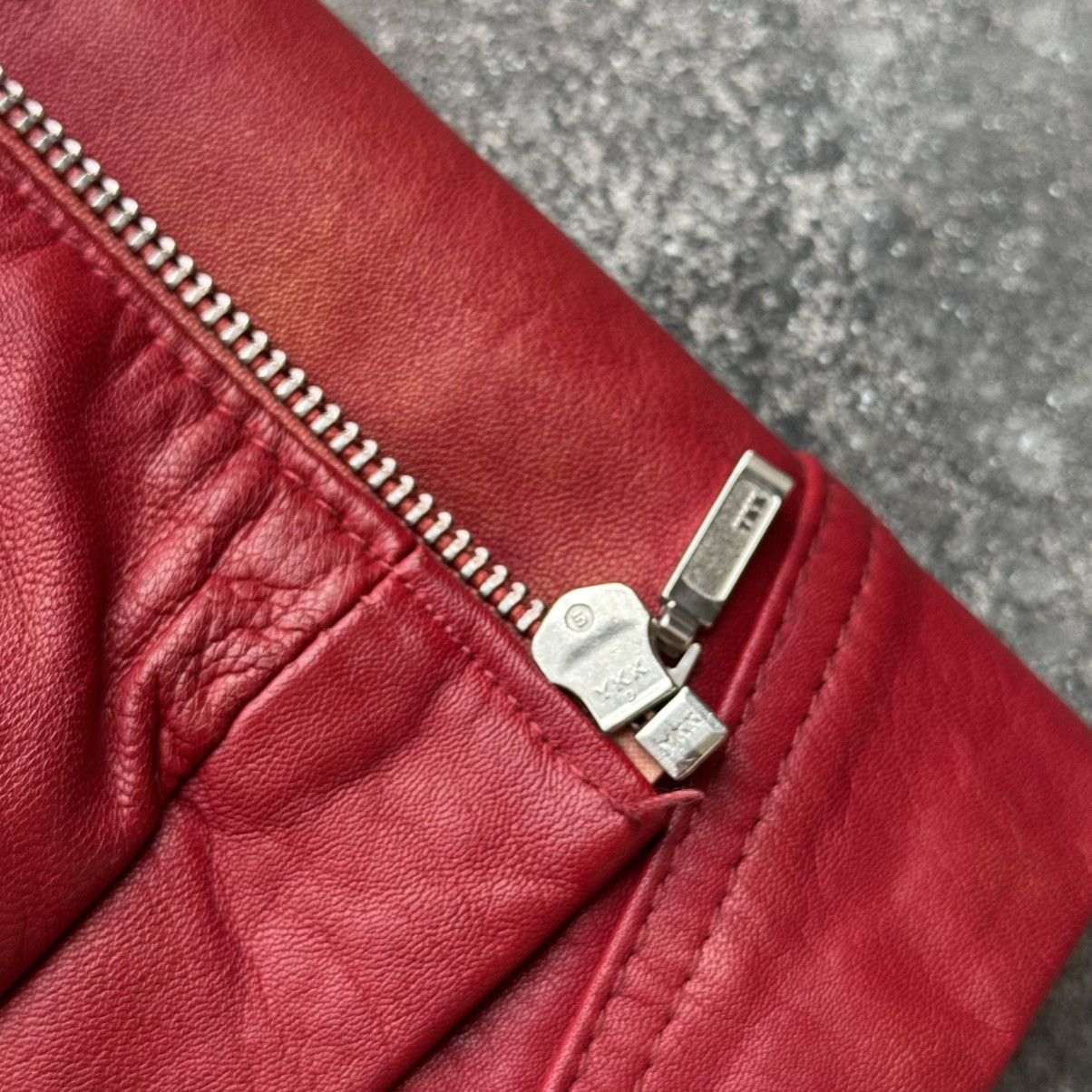 20471120 Vintage Y2K Faded Biker Leather Jacket Size XS / US 0-2 / IT 36-38 - 19 Thumbnail