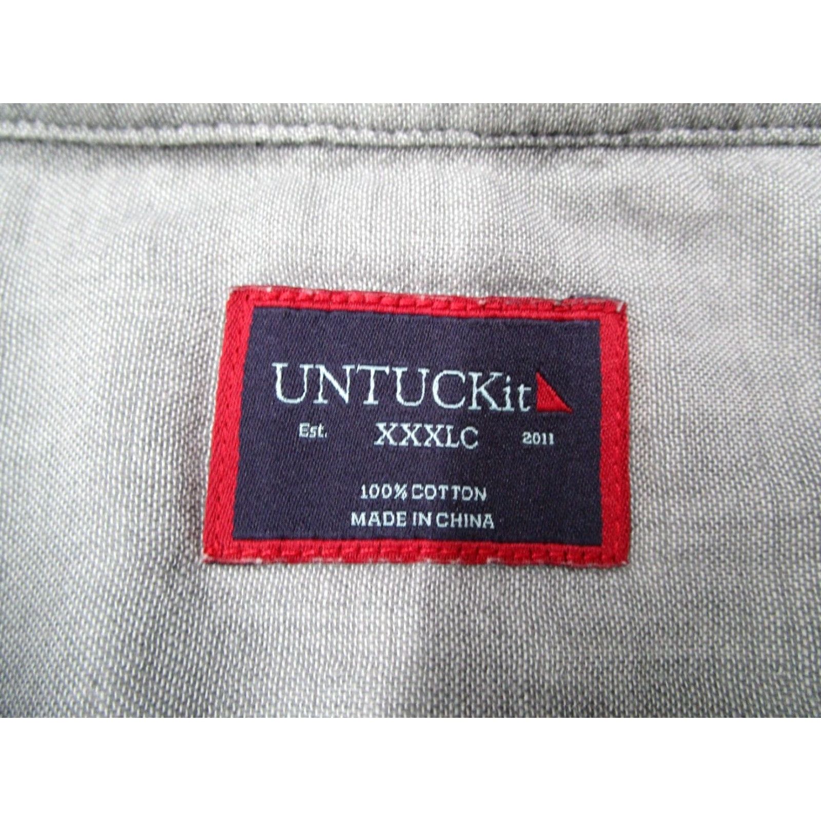 UNTUCKit UNTUCKIT Shirt Mens XXXLC Gray Button Up Valadige Flannel Work Casual Size US XXL / EU 58 / 5 - 3 Thumbnail