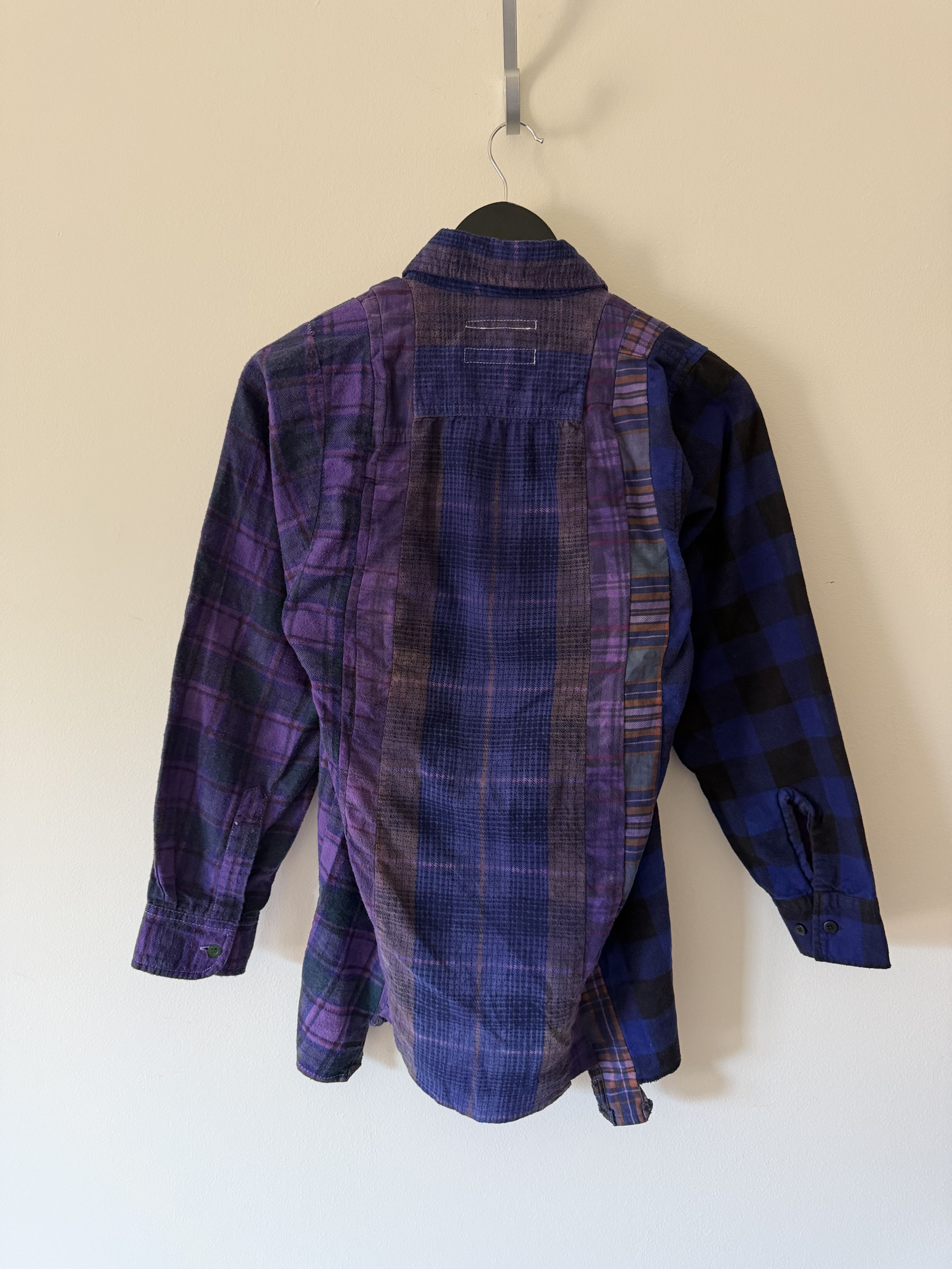Needles Madhappy Needles Rebuild 7 Cuts Flannel in Overdyed Purple Size US XS / EU 42 / 0 - 6 Thumbnail